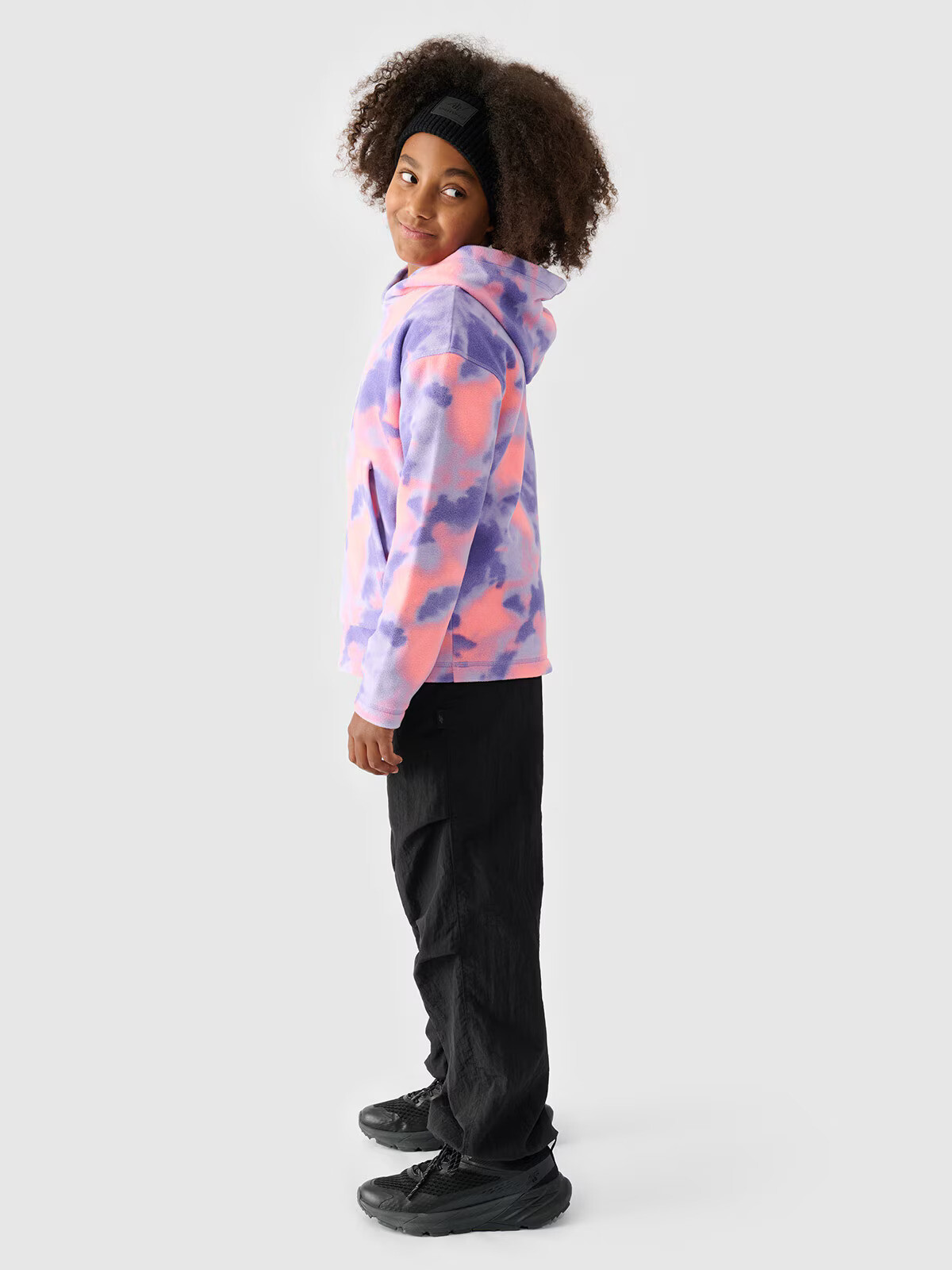 Girls&#039; fleece sweatshirt 4F