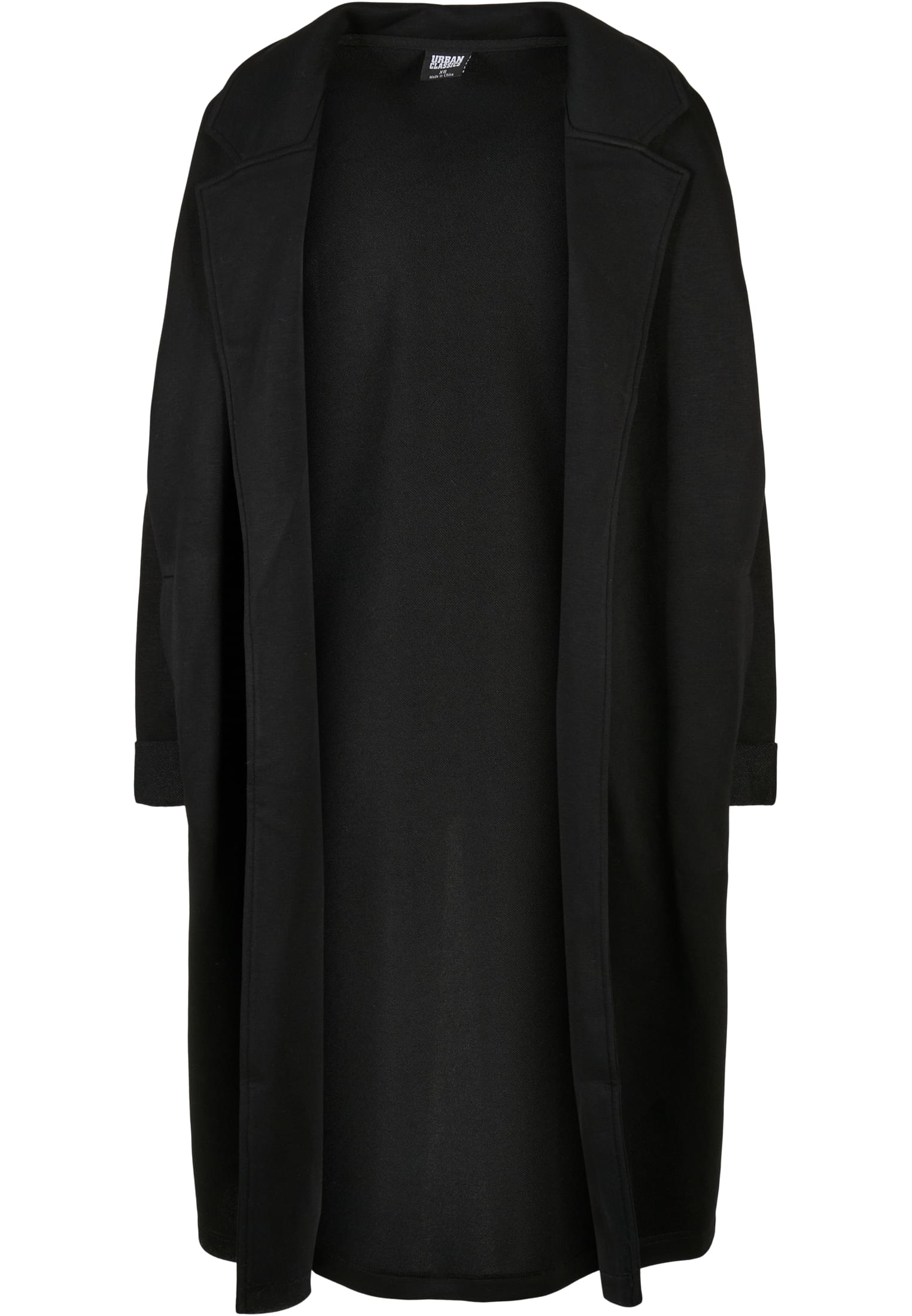 Women's Modal Terry Oversized Coat Black