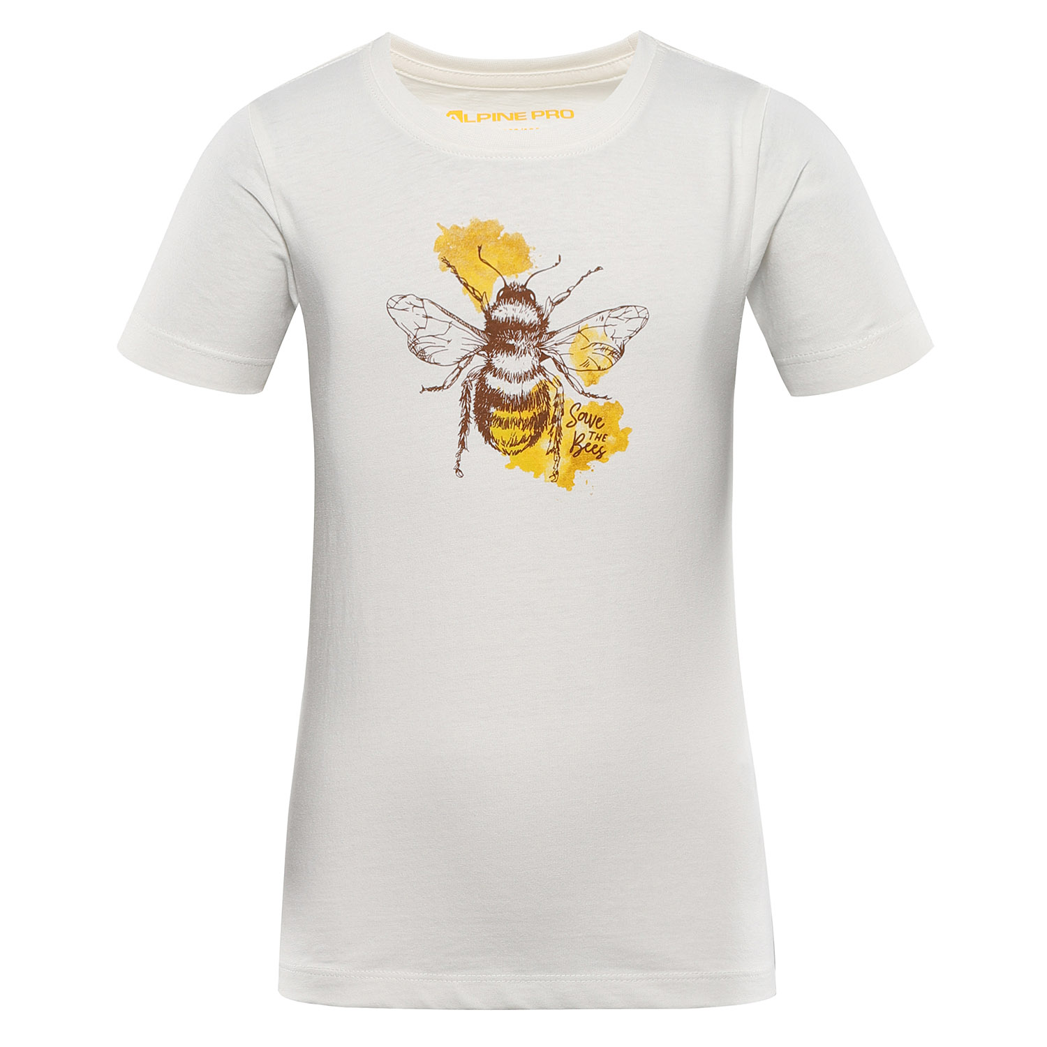 Children's T-shirt made of organic cotton ALPINE PRO TERMESO crème variant pa