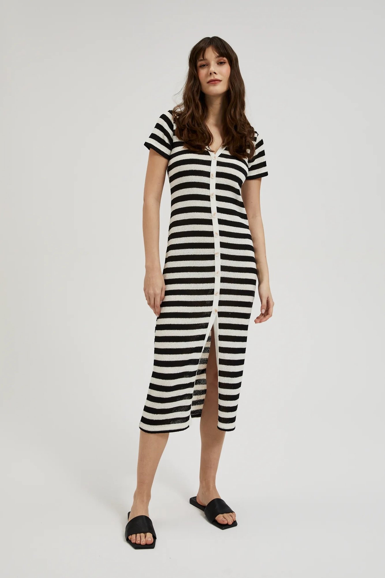 Marisse Women's Dress L-Su-4343 Black_Off White