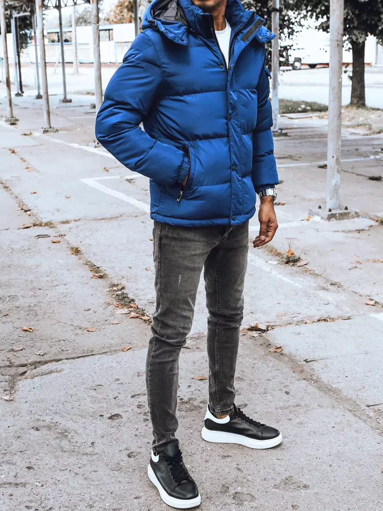 Men&#039;s Winter Blue Quilted Dstreet Jacket