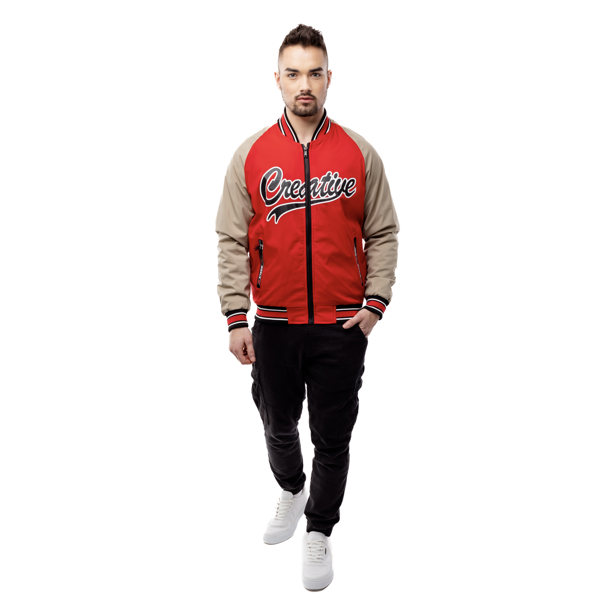 Men&#039;s Baseball Jacket GLANO - Red