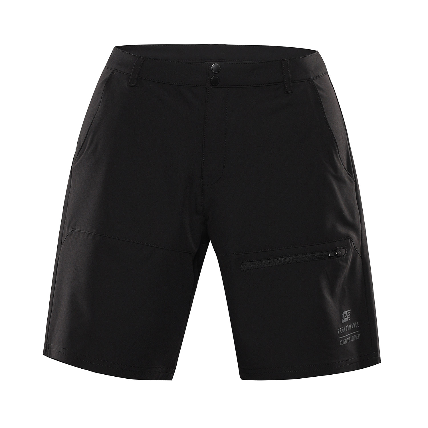 Men's Softshell Shorts ALPINE PRO BAK Black