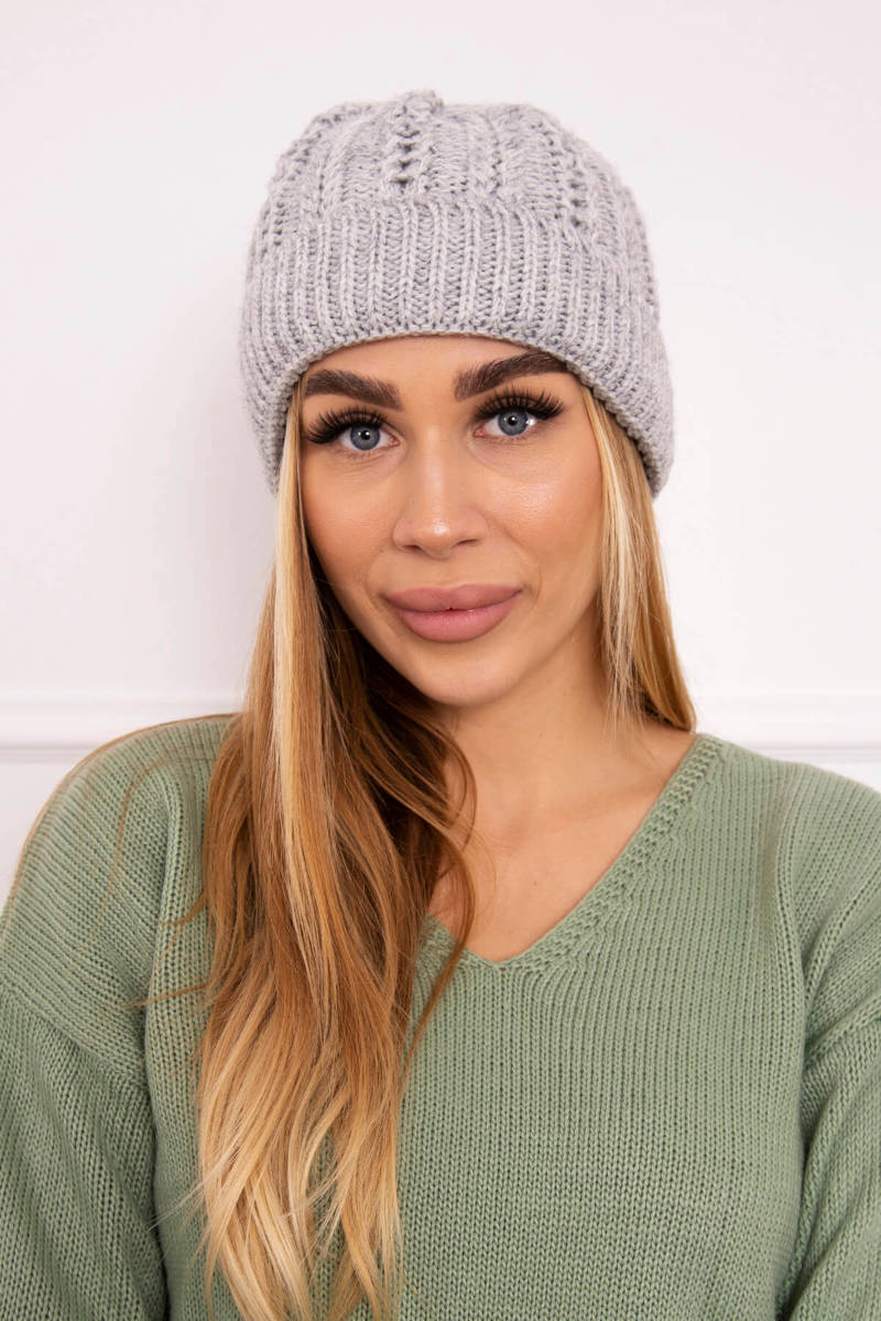 Beanie with fleece Lila K240 light gray