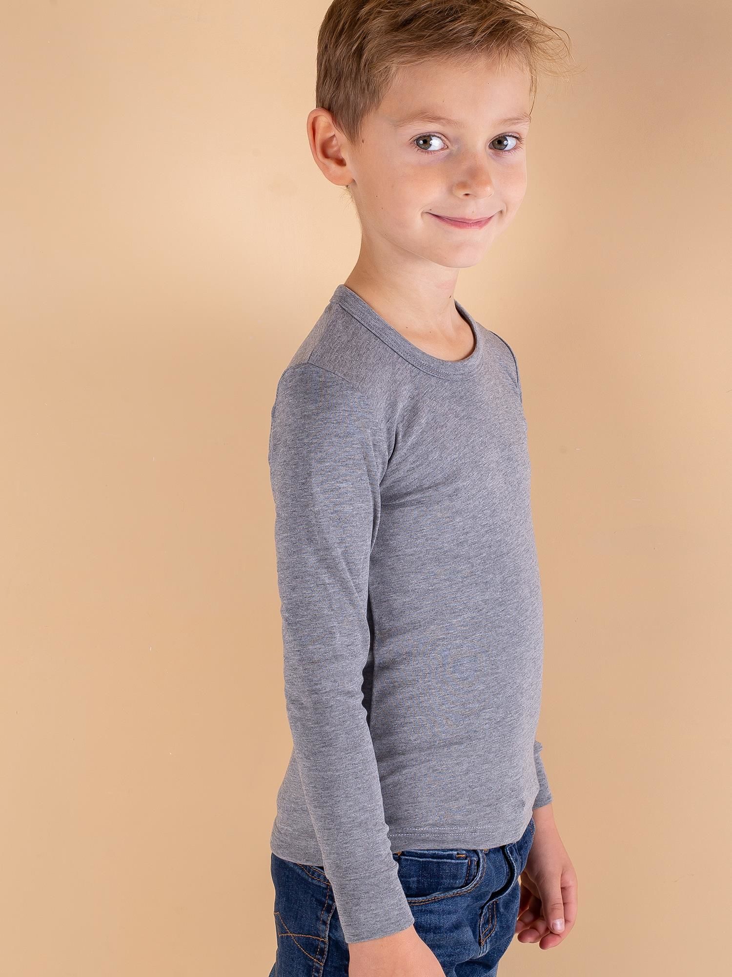 Bluza termoactiva pentru un baiat, gri