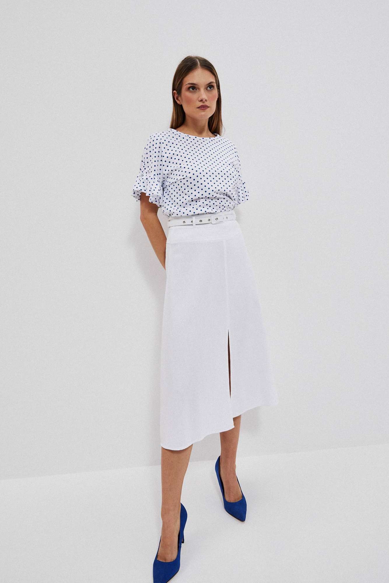 WOMEN&#039;S SKIRT L-SC-4020 WHITE