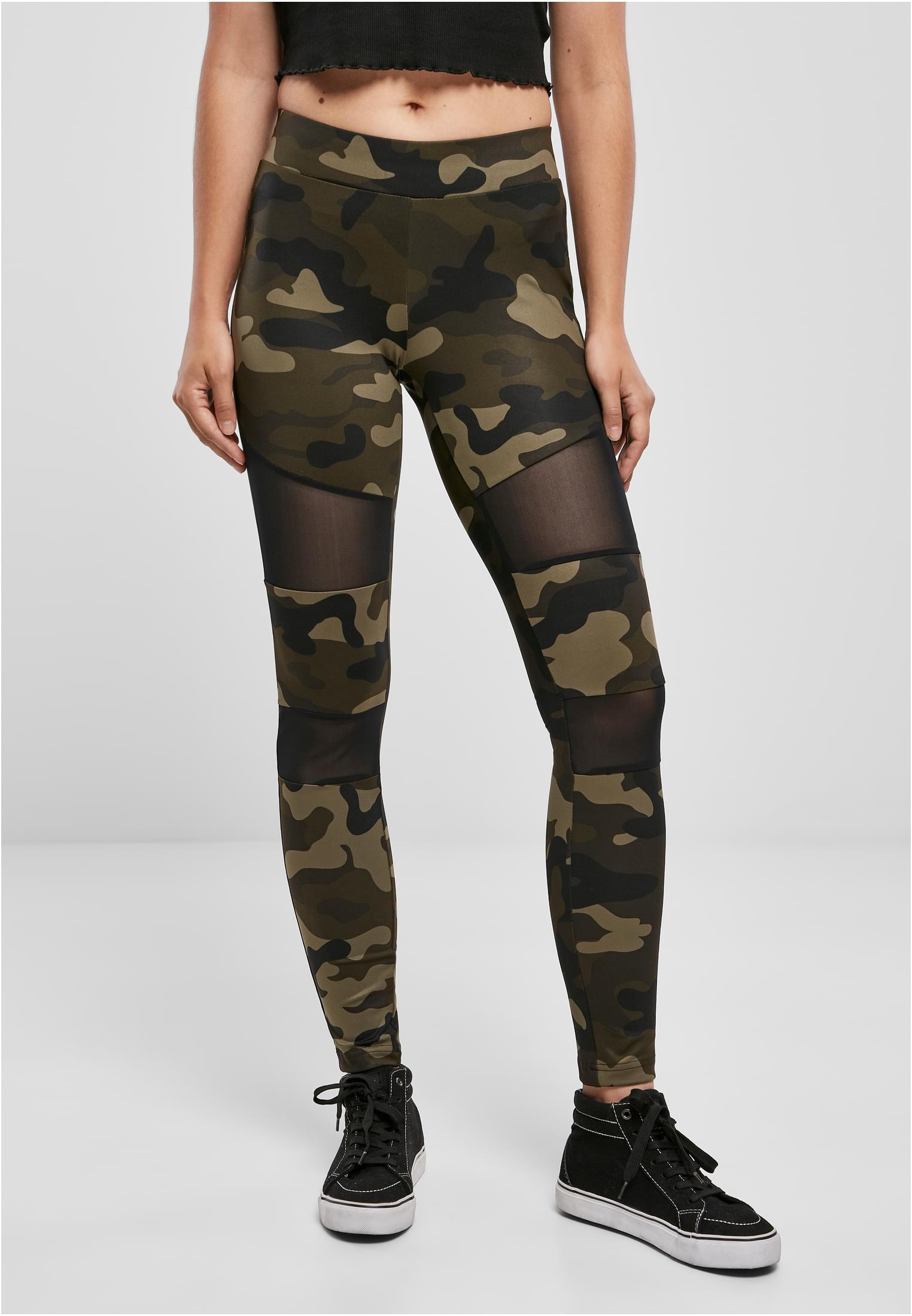 Women's Camo Tech Mesh Woodcamo/blk Leggings