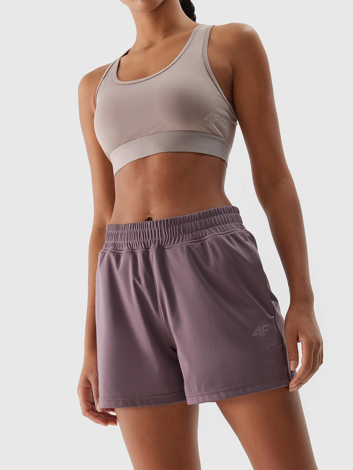 Women&#039;s 4F Quick Drying Sports Shorts - Light Brown