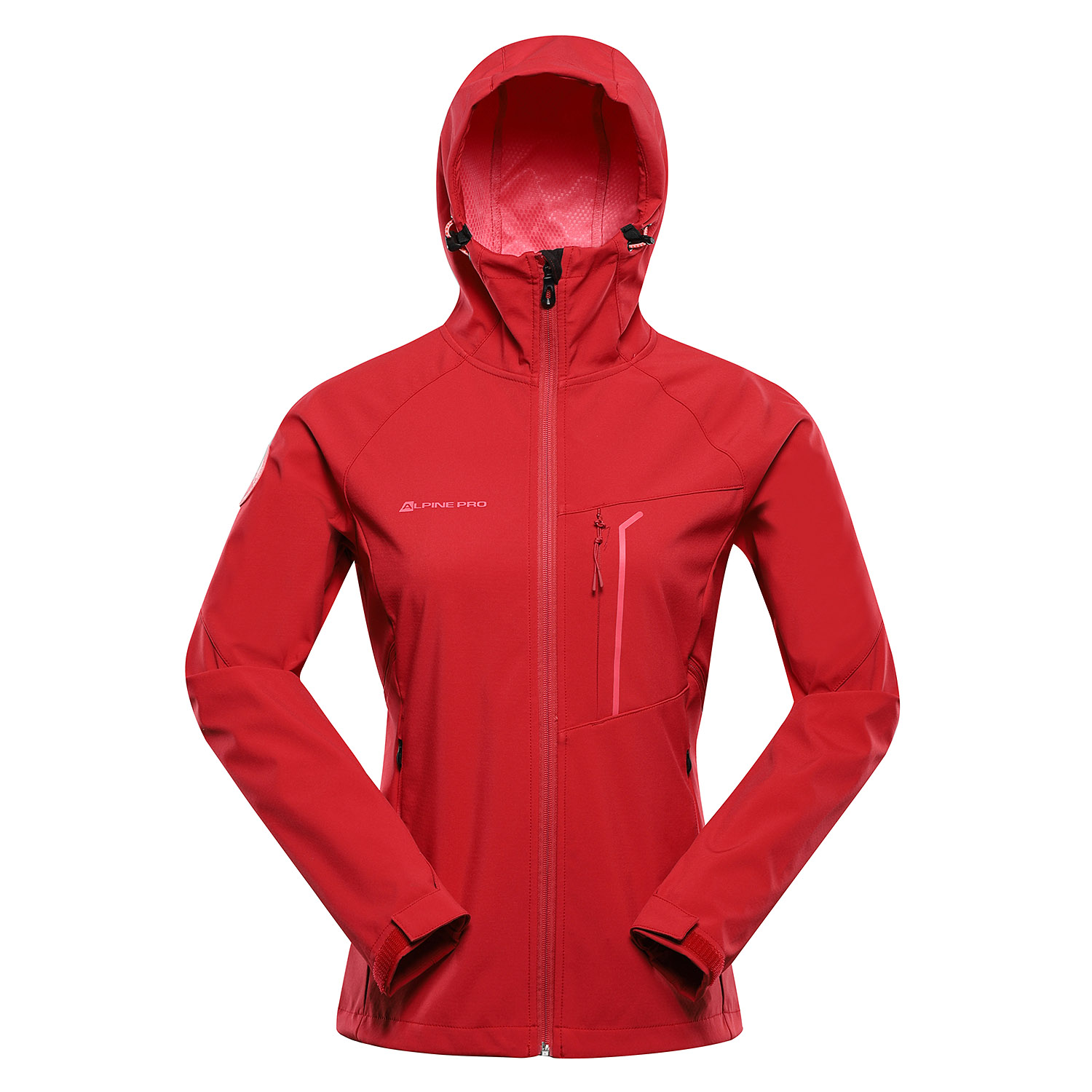 Women's Softshell Jacket With Membrane ALPINE PRO ESPRITA Chilli