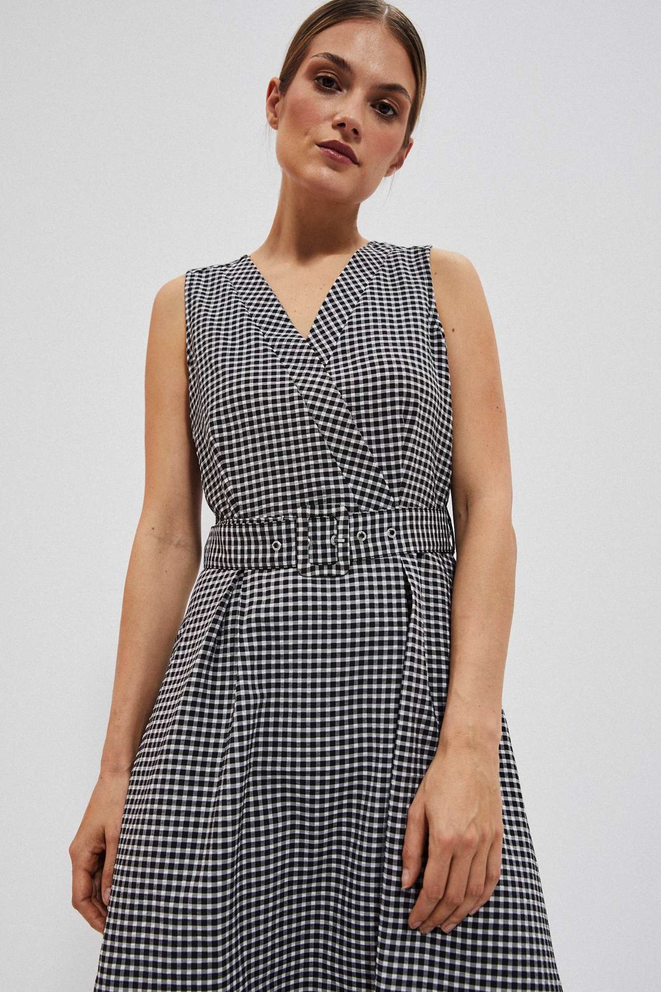 Marisse Women's Dress L-Su-4018 Black_White