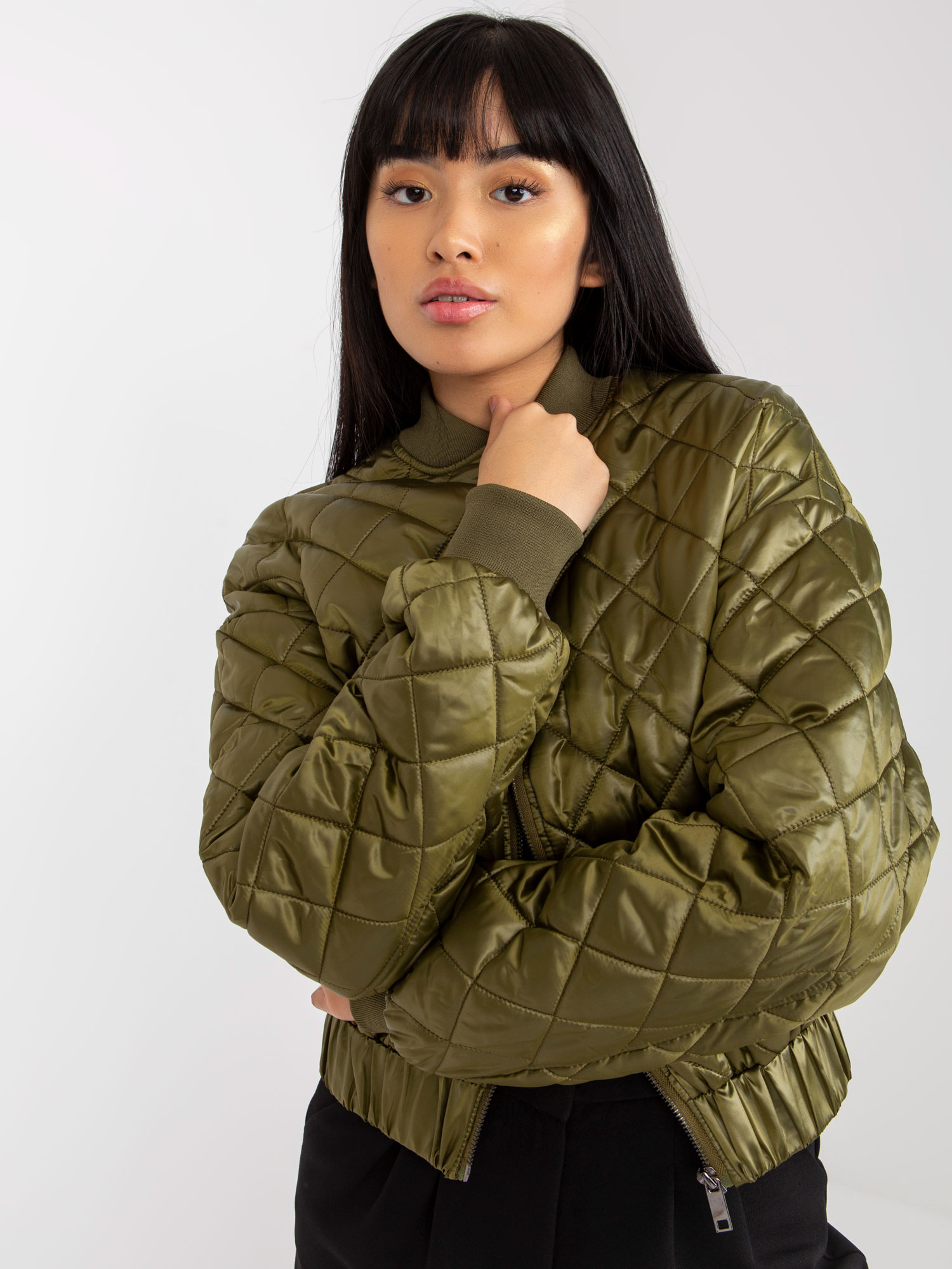 khaki-women-s-quilted-bomber-jacket-with-pockets