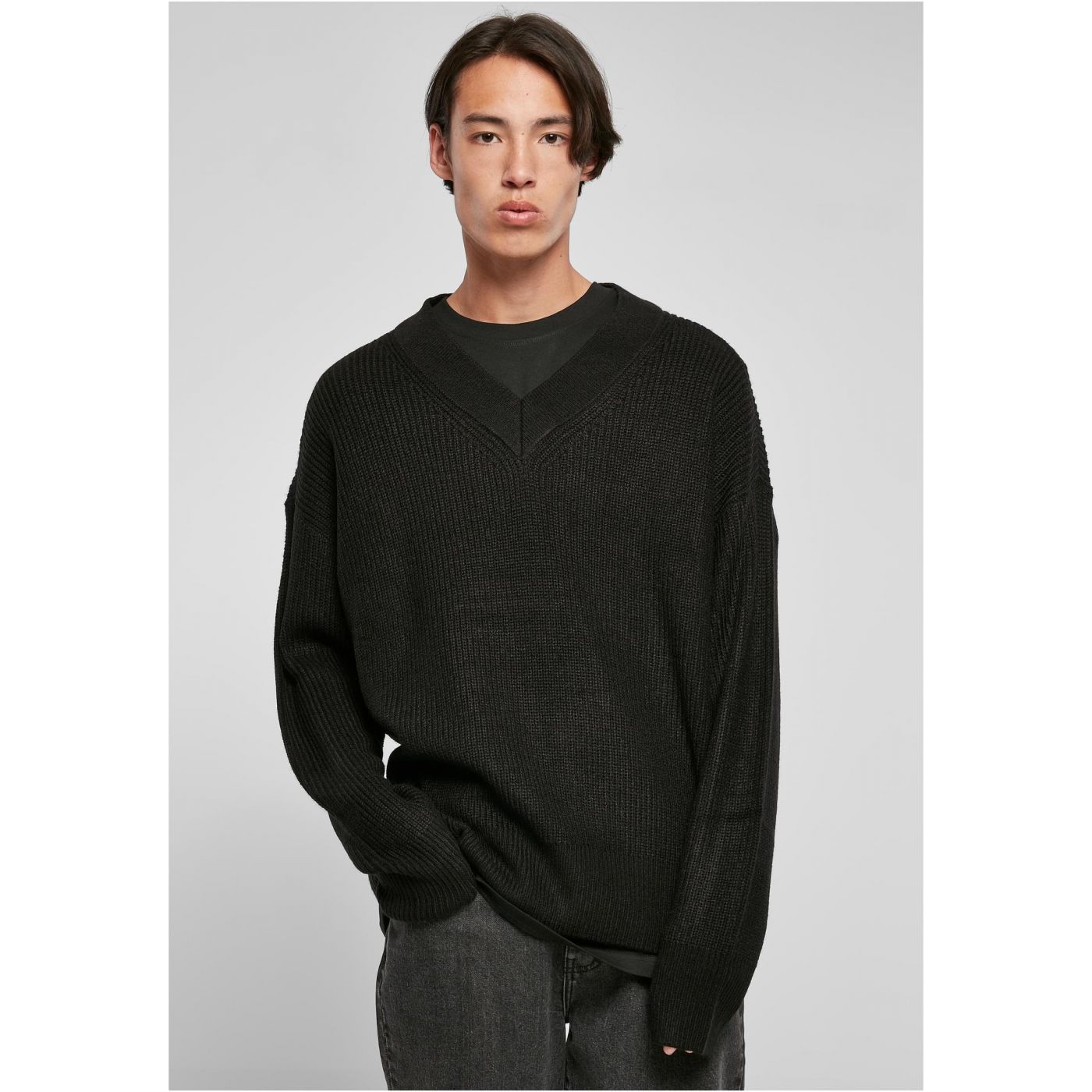 Black Sweater With V-neck