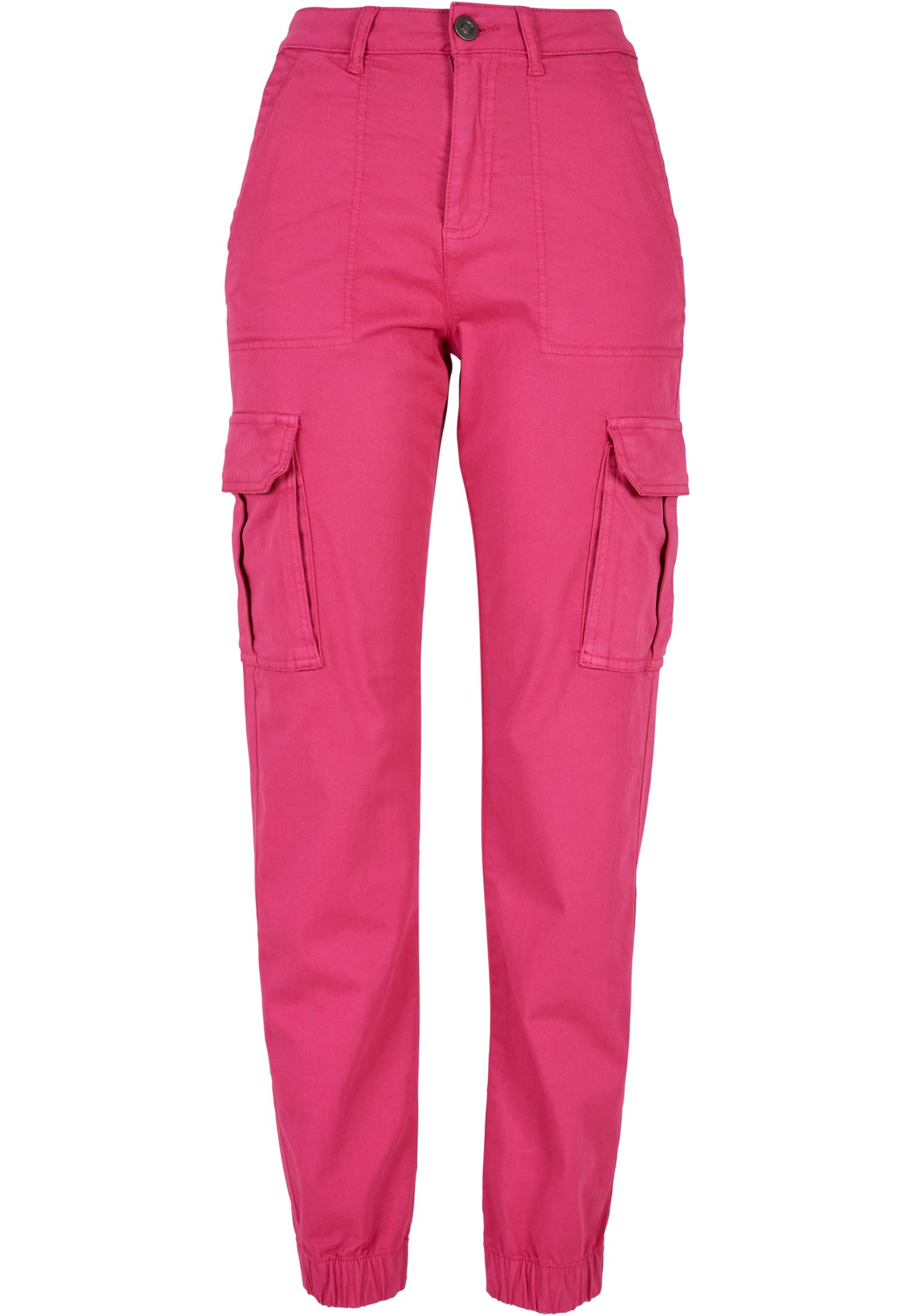 Women's Cotton Twill Utility Cotton Trousers Hibiscus Pink