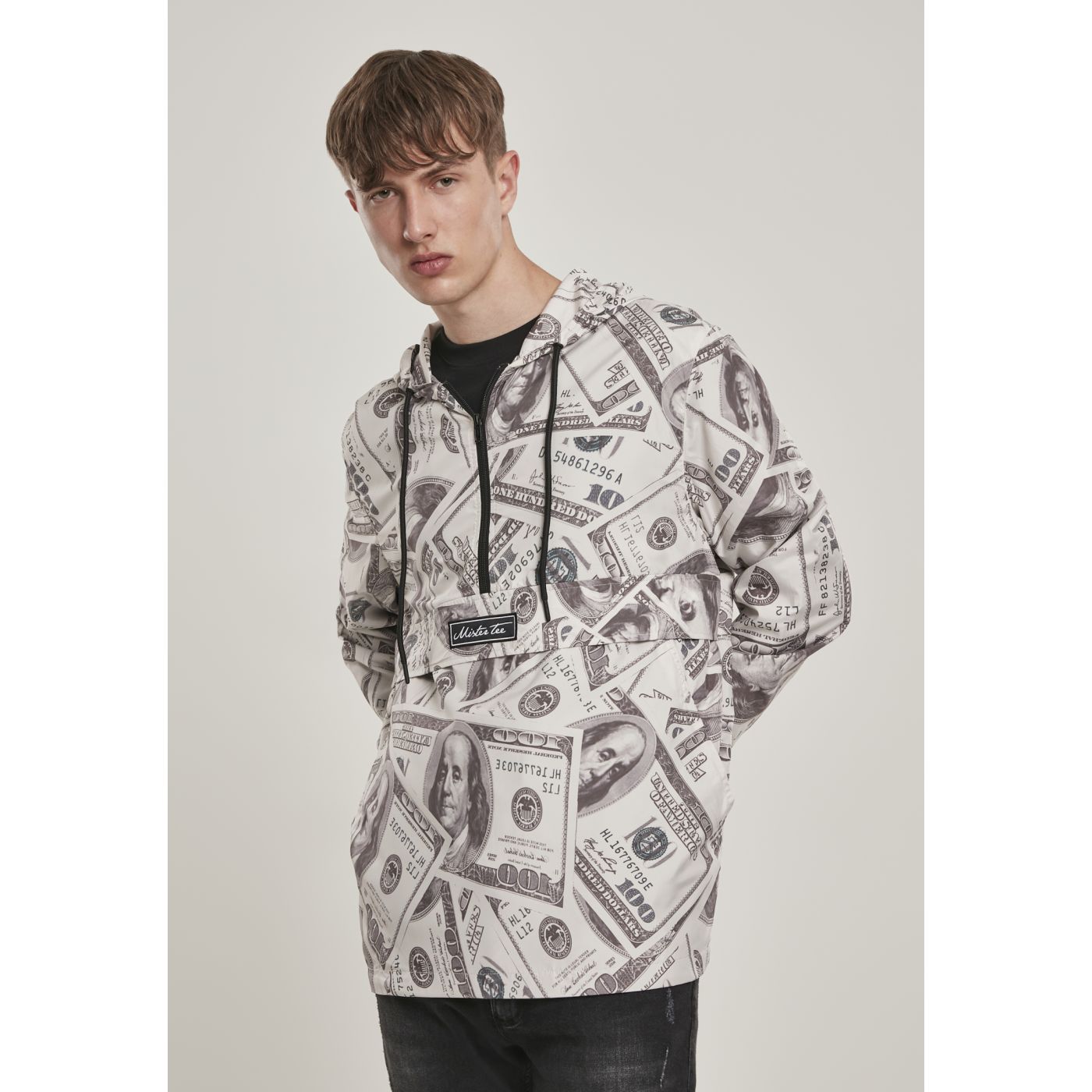 Mister Tee Dollar Windbreaker Sand