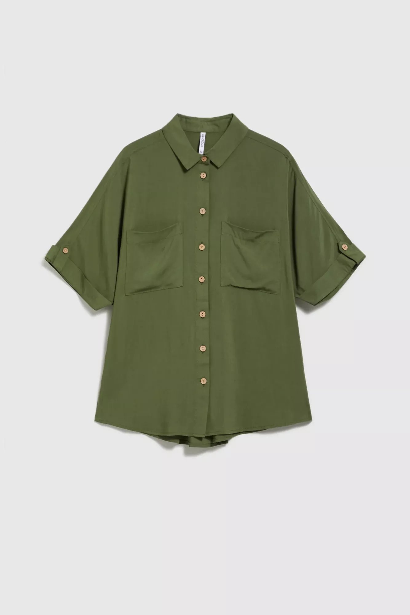 Levně Zelená dámská košile