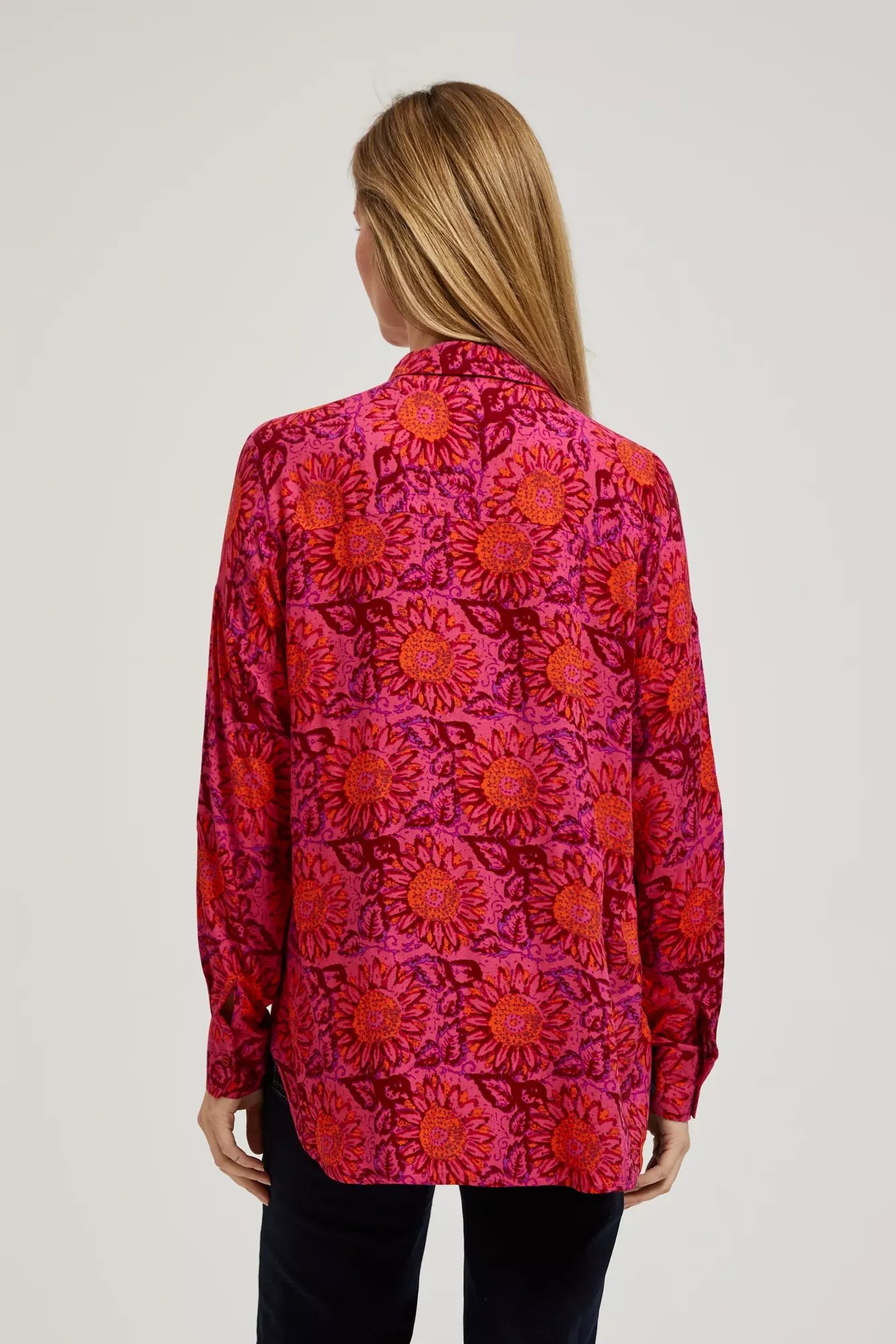 Women's shirt MOODO - dark pink