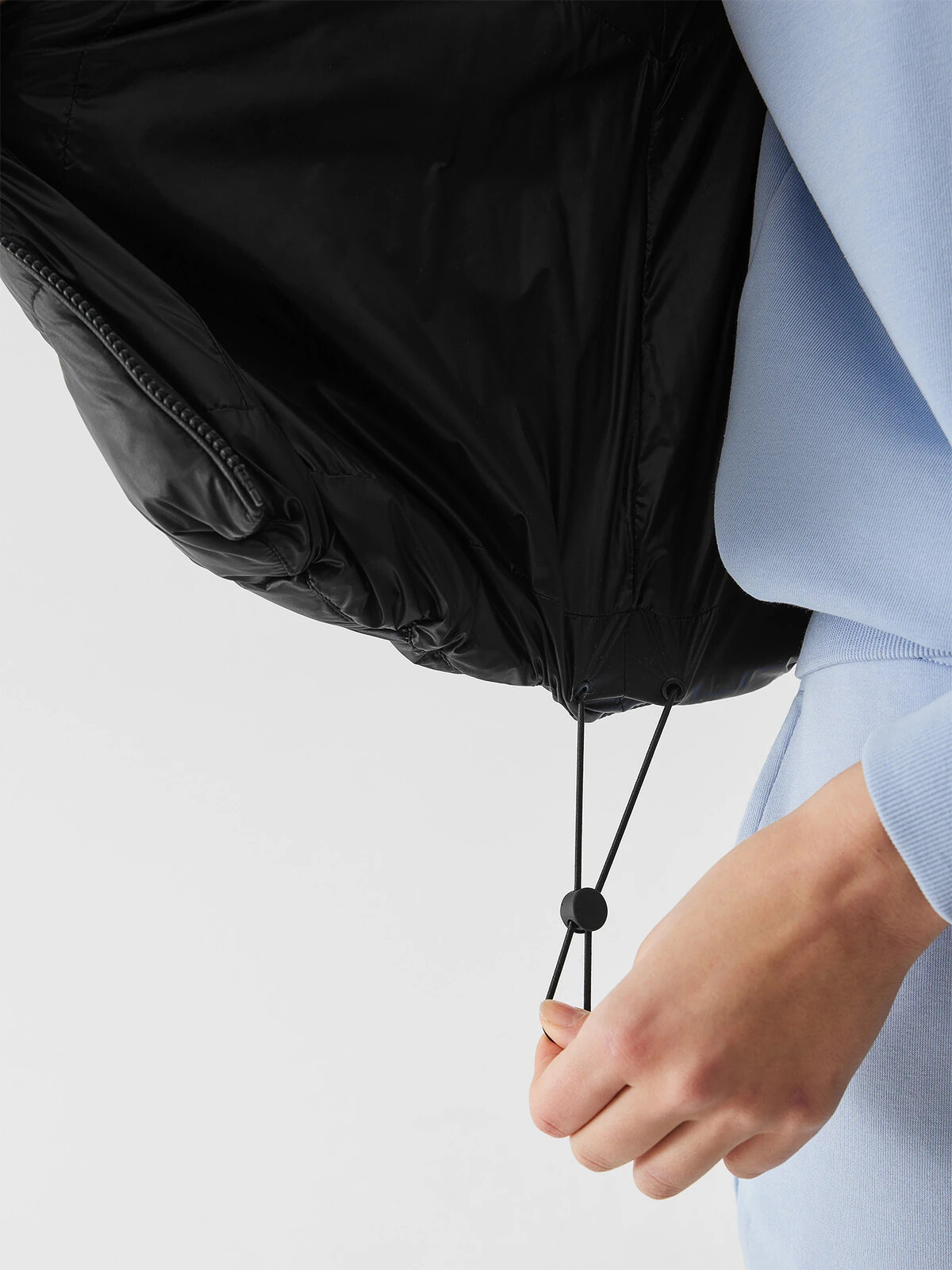 Women's down vest with synthetic down filling 4F