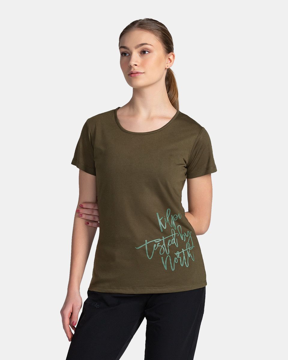 Women's technical T-shirt KILPI GAROVE-W Dark green