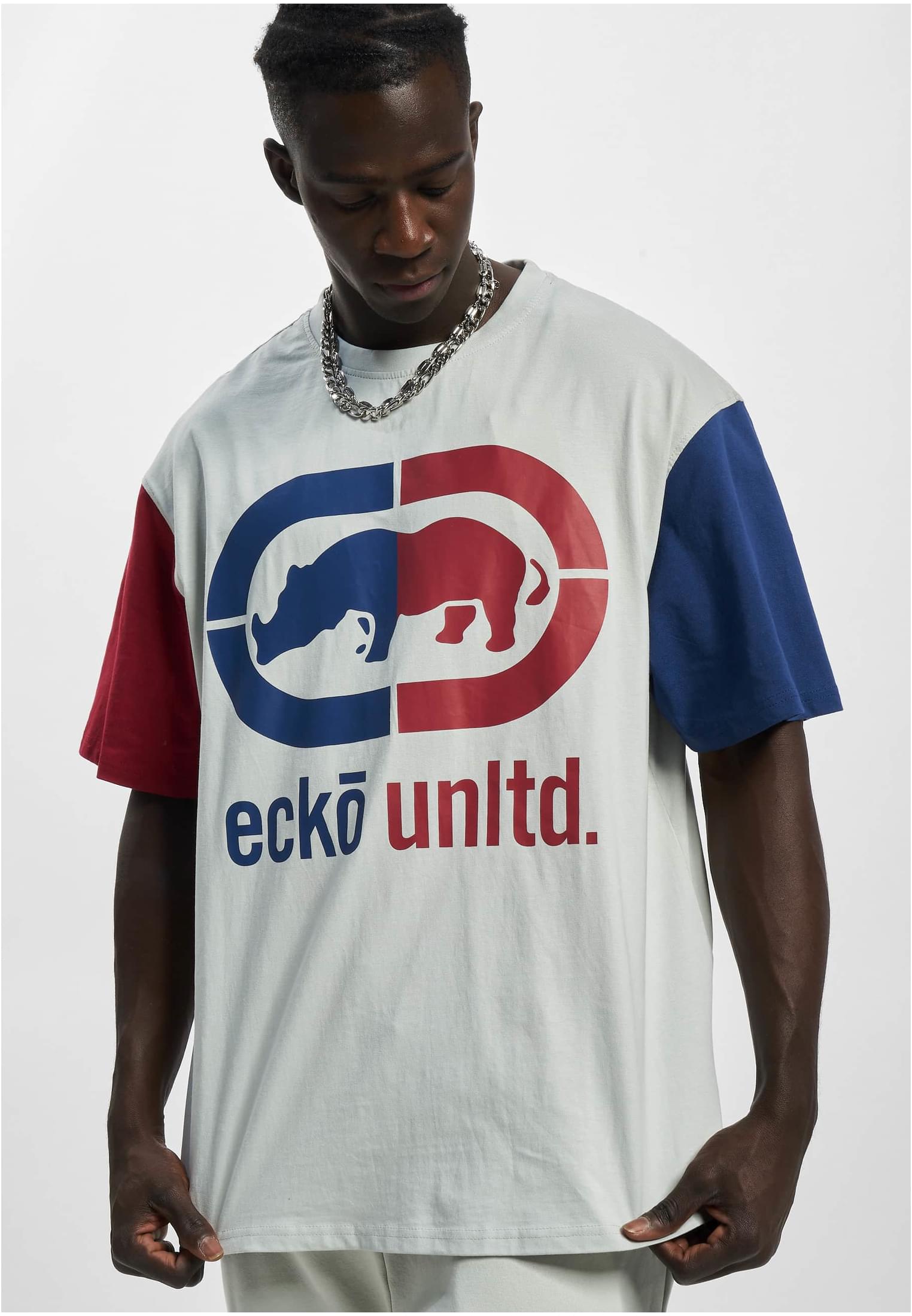 Společnost Ecko Unltd. Grande T-shirt Grey/red/blue