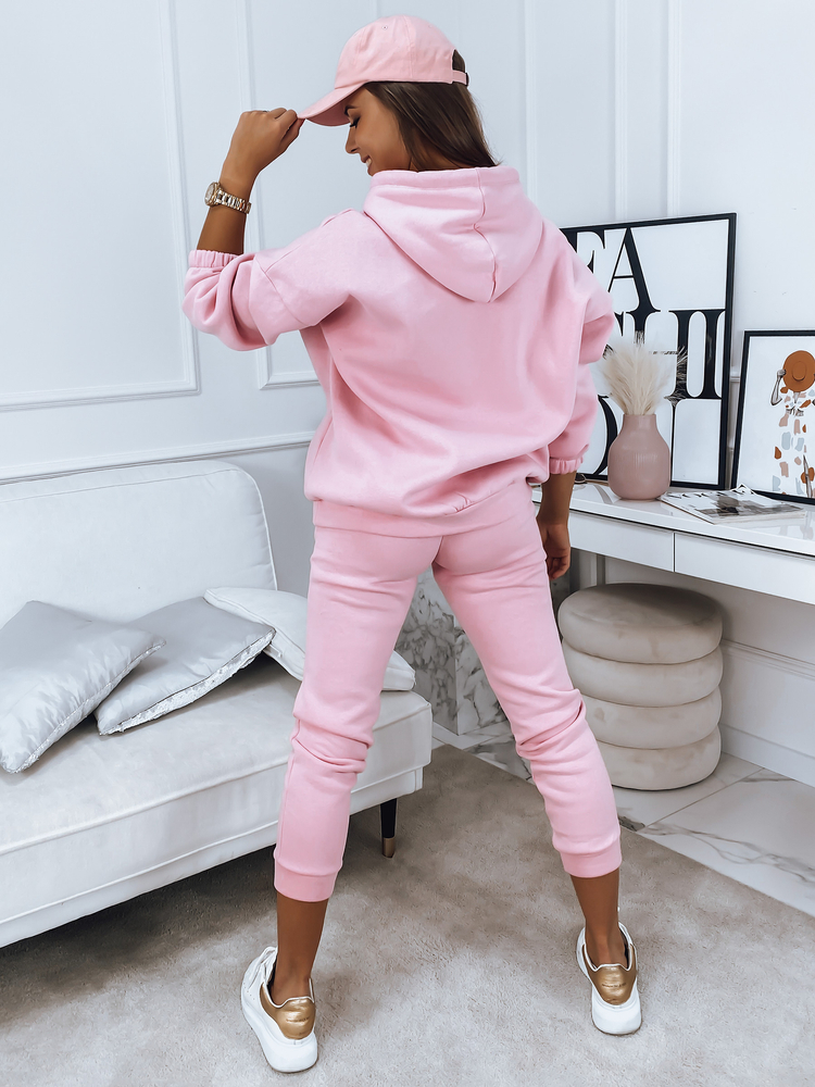 Komplet damski dresowy KSENIIA PREMIUM różowy Dstreet