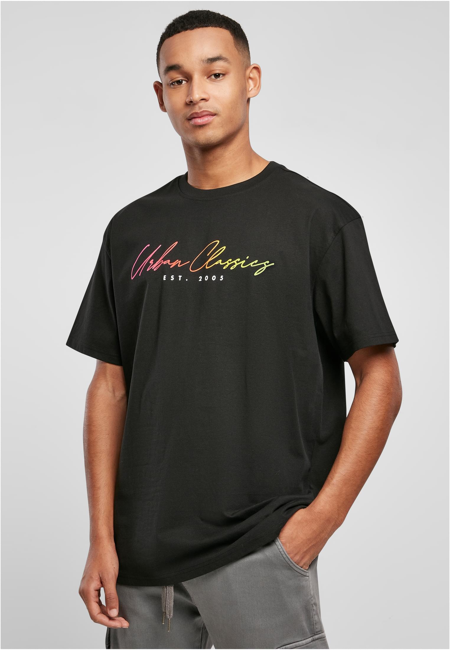 T-shirt With Script Logo Black