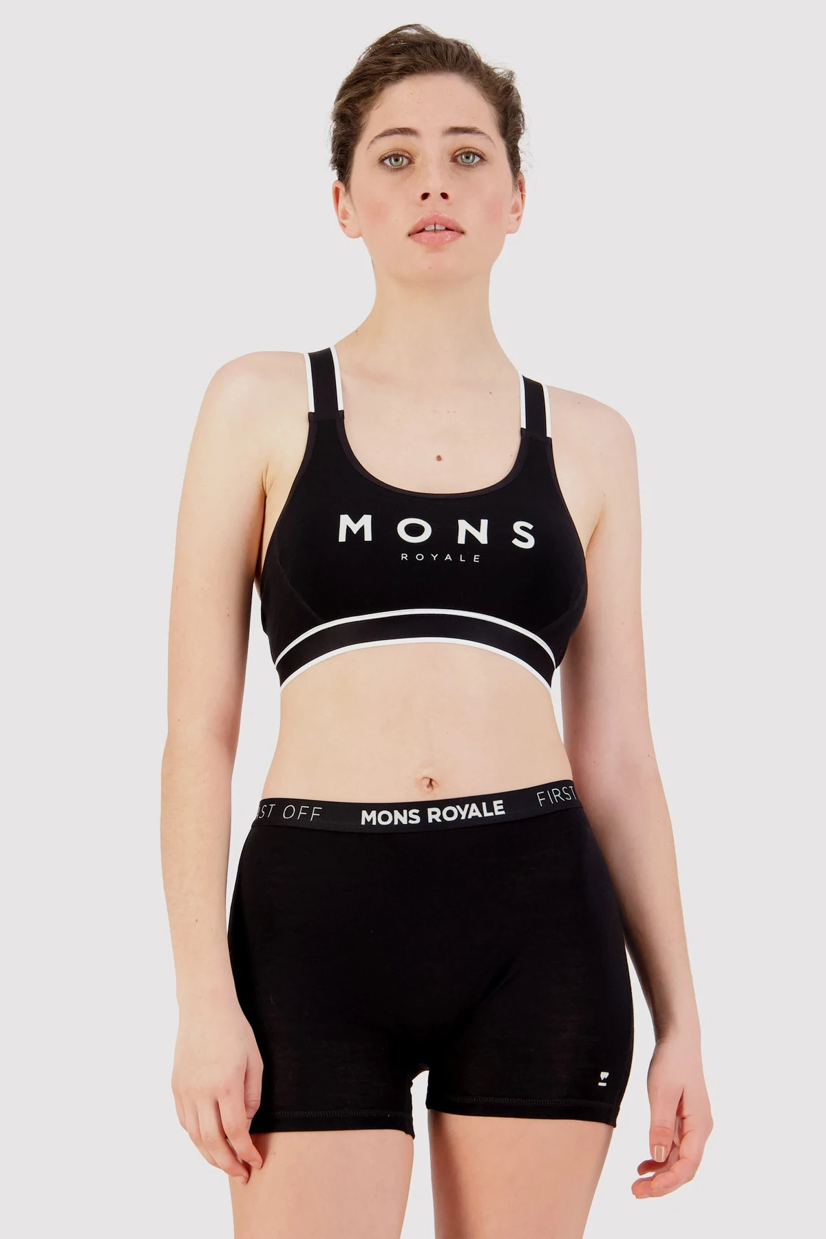Women's bra Mons Royale merino black