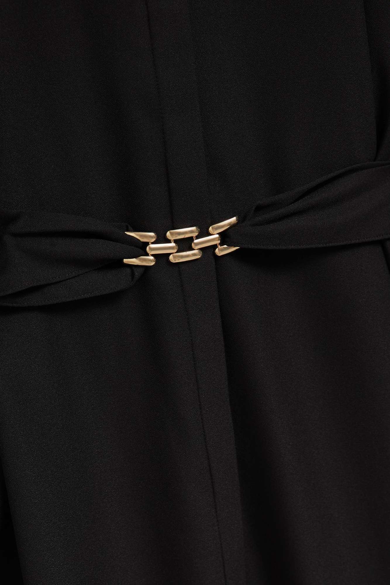 Shirt dress with belt