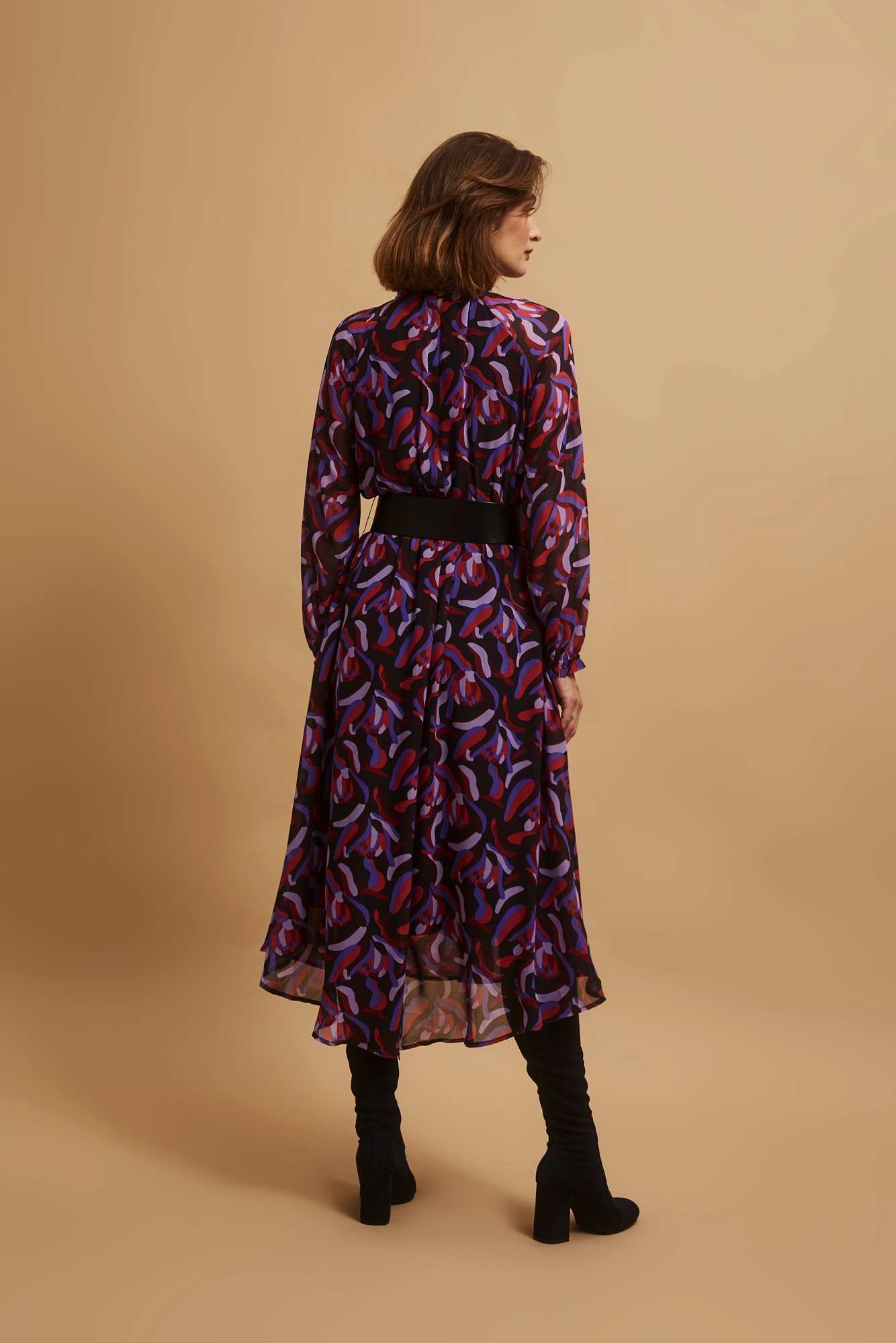 Marisse Midi Dress With A Belt