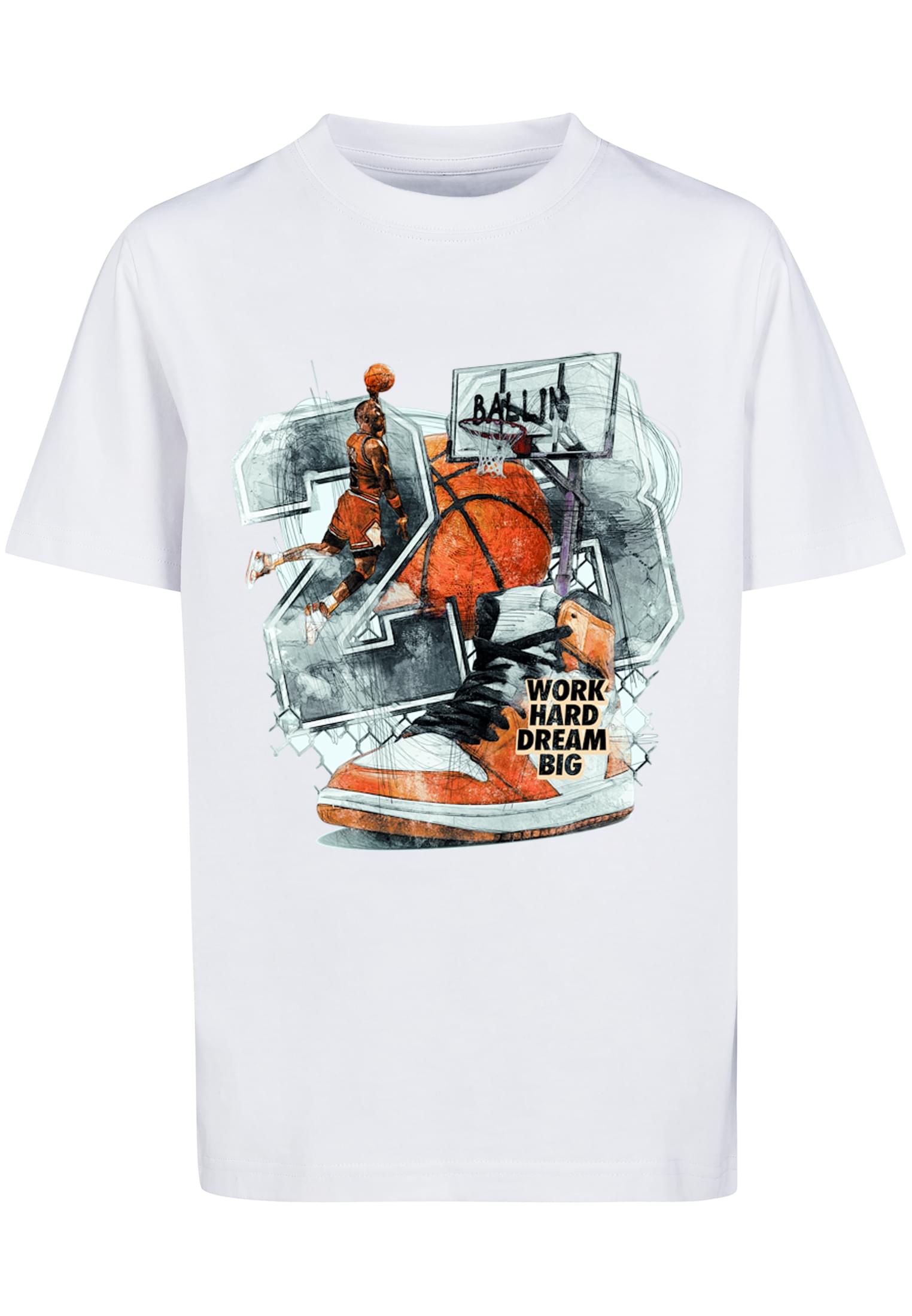 Children's Vintage Ballin T-shirt White