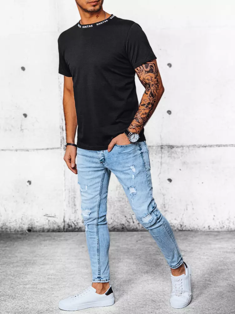 Men's T-shirt with black print Dstreet