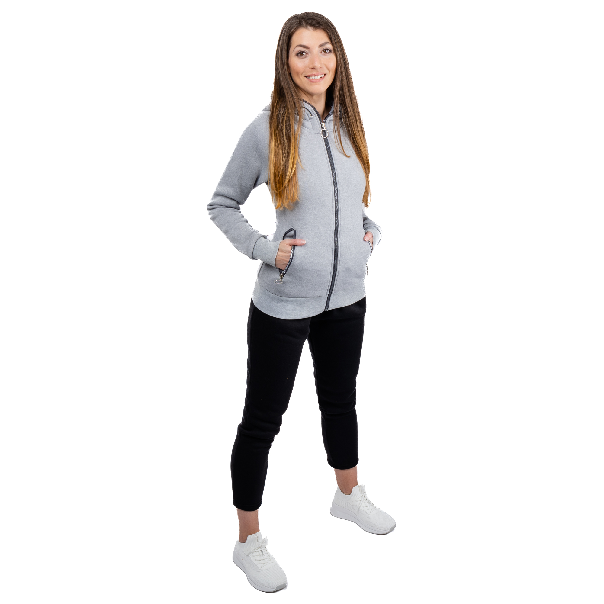 Women&#039;s tracksuit GLANO - light gray