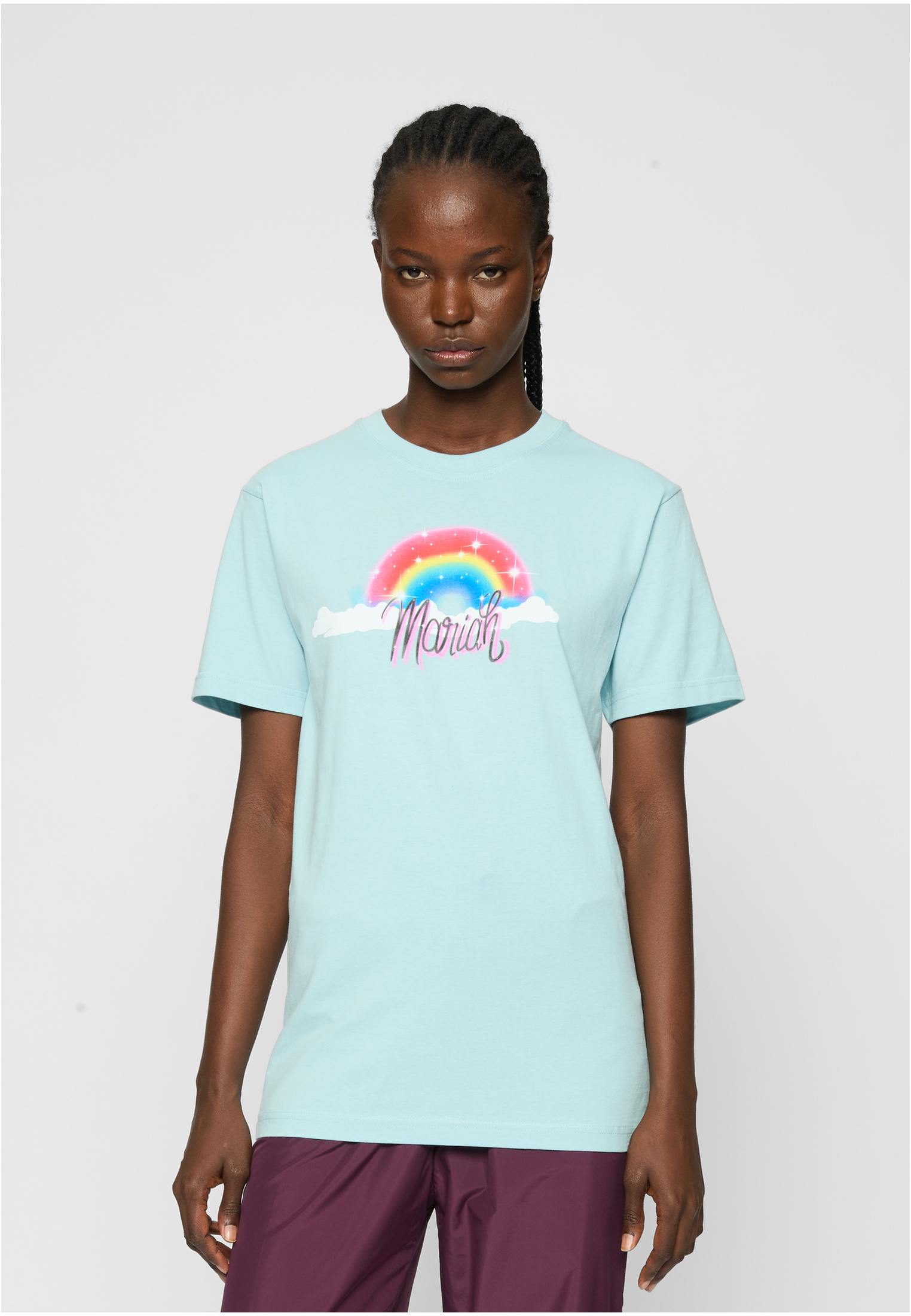 Women's T-shirt Mariah Rainbow Ocean Blue