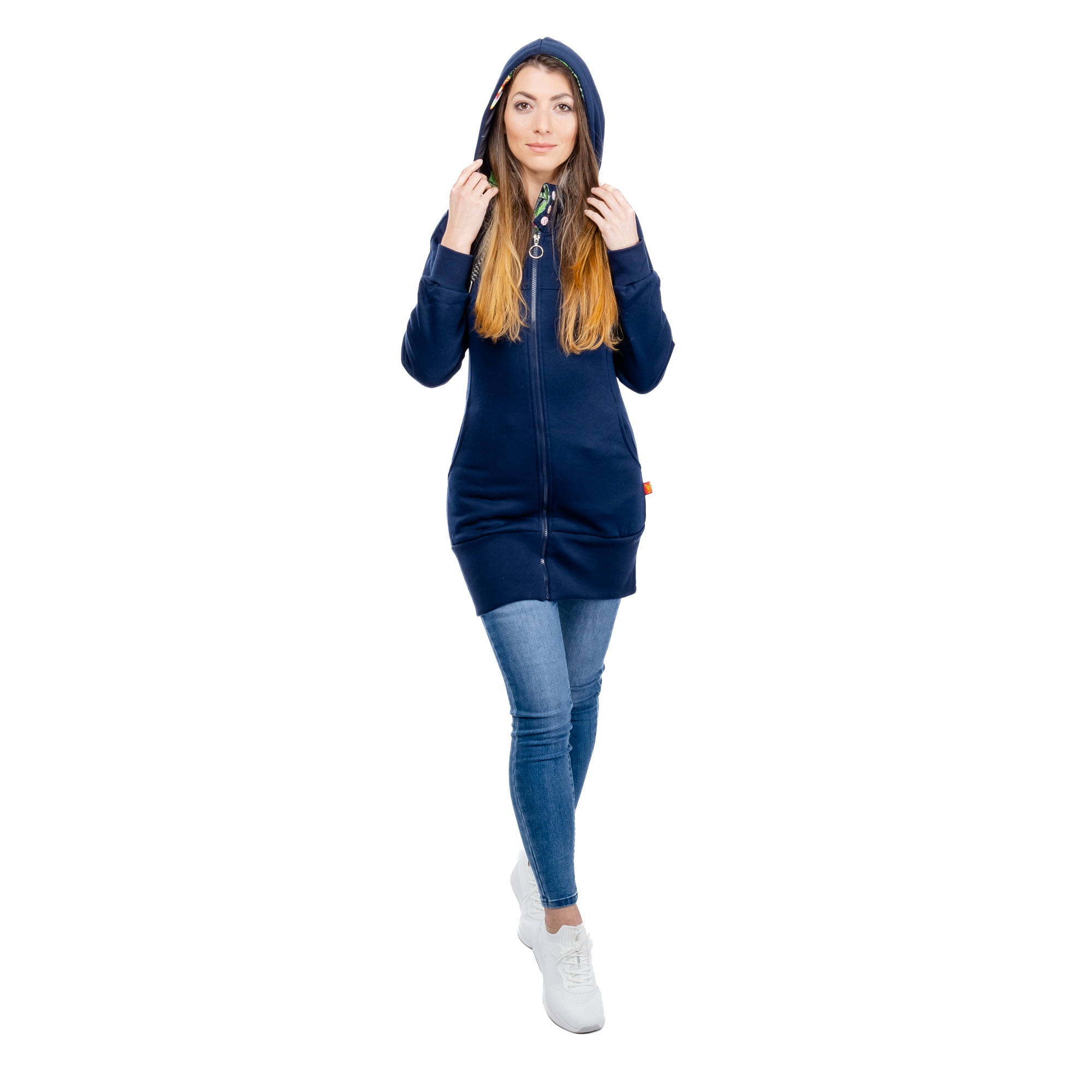 Women&#039;s Extended Sweatshirt GLANO - blue