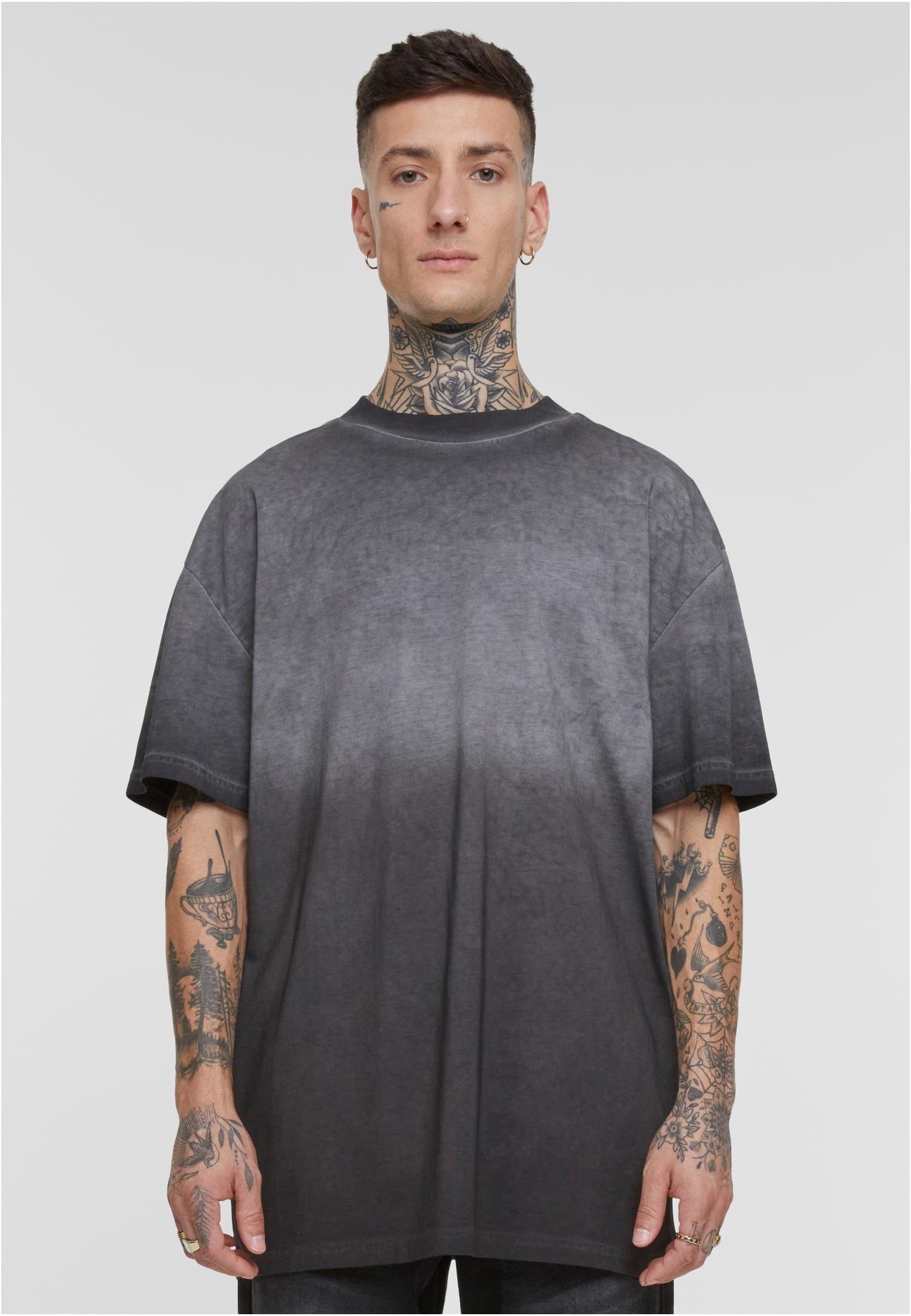 Men's T-Shirt Oversized Sun Bleached - Black