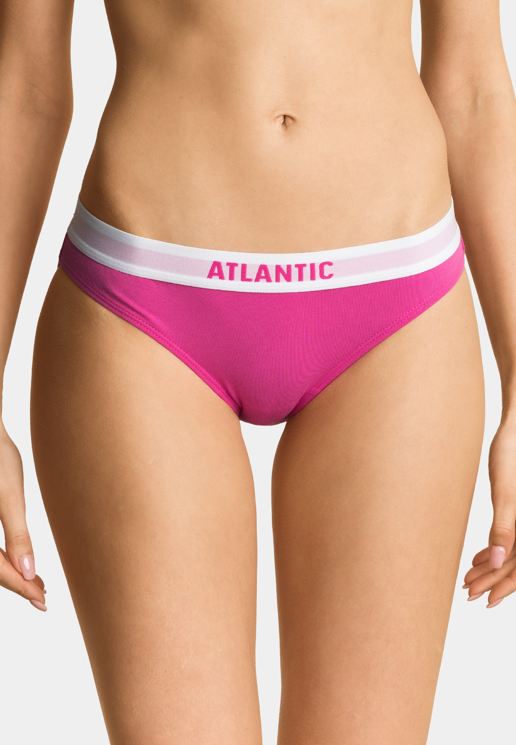Women's Bikini Panties ATLANTIC 3Pack - navy blue, pink, orange