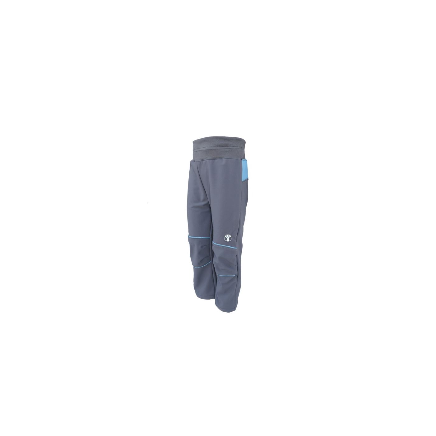 Softshellové kalhoty - tm. šedo - modré