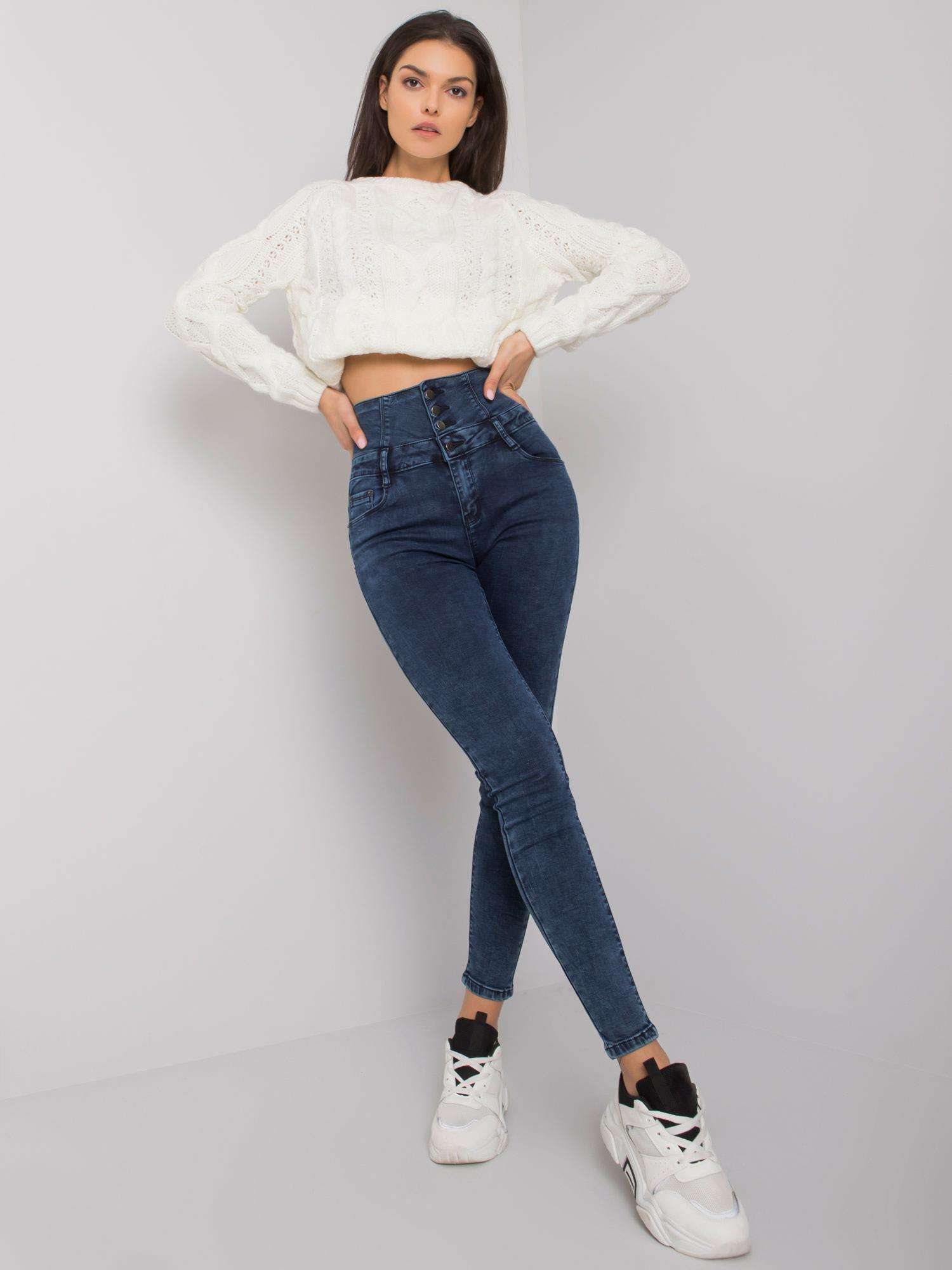 Blue Jeans With High Waist