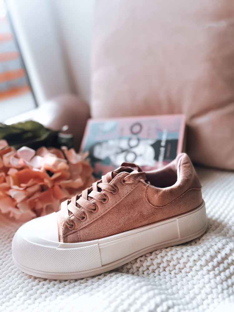 Women′s Sneakers ALL YOU WANT pink Dstreet - hnedá