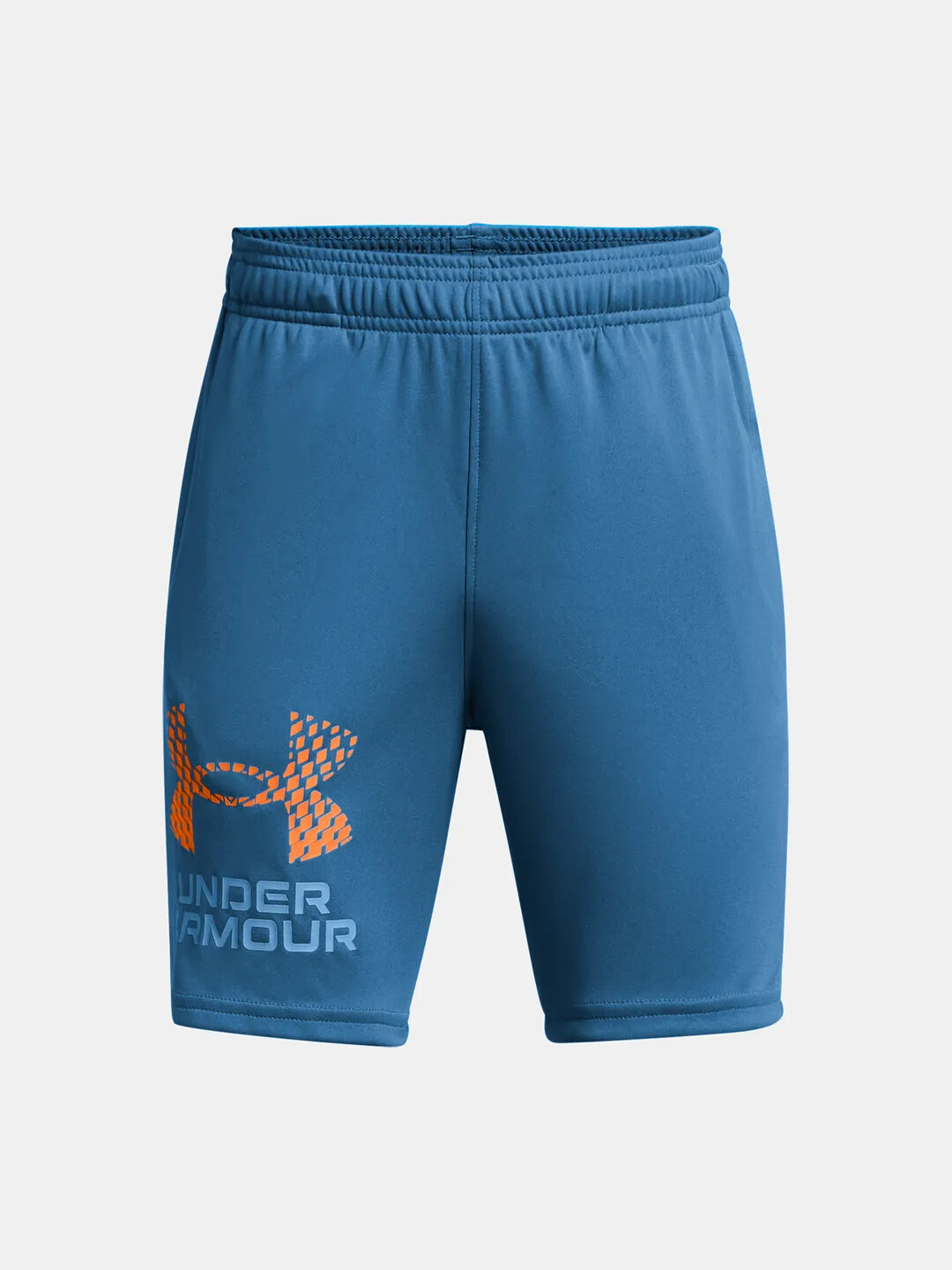 Modré klučičí sportovní kraťasy Under Armour UA Tech Logo Shorts