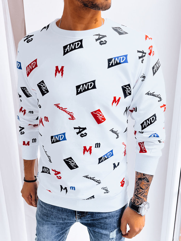 Men's Sweatshirt With White Print Dstreet