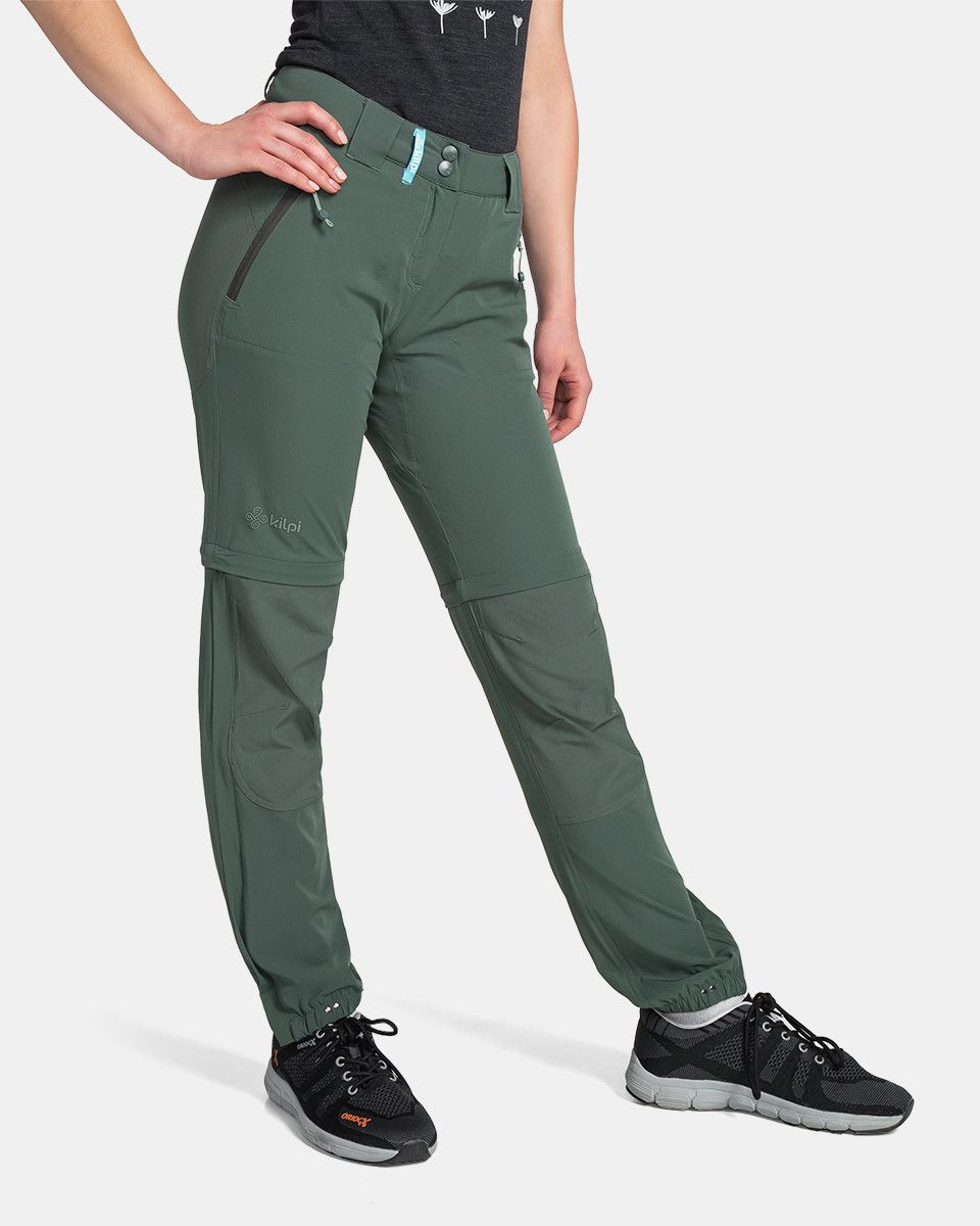 Levně Dámské outdoor kalhoty Kilpi HOSIO-W Tmavě zelená
