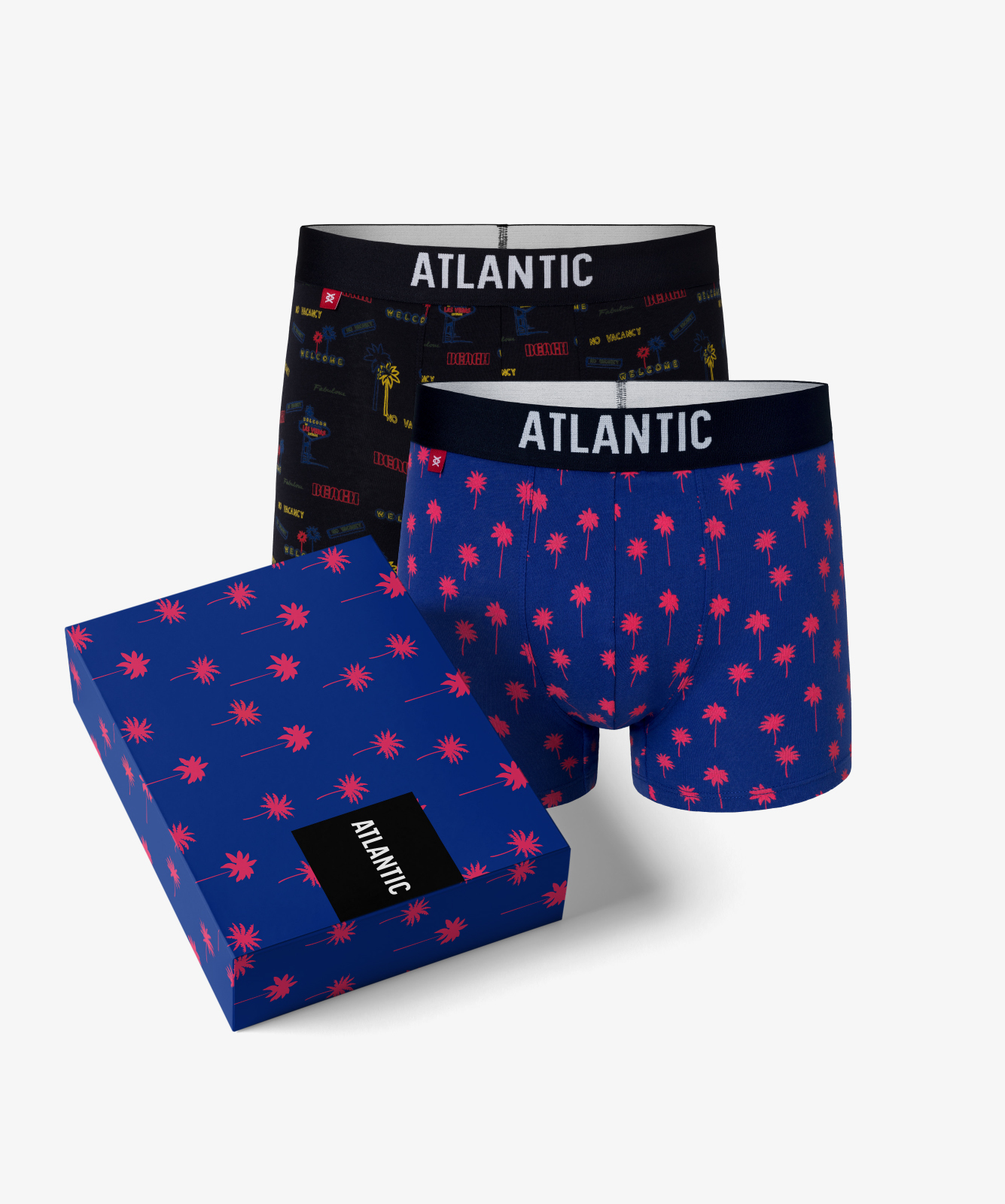 Men's Tight Boxers ATLANTIC - Dark Blue/blue