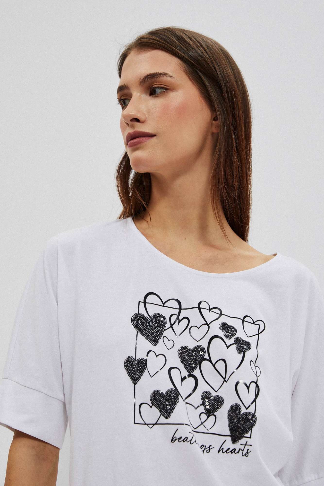 WOMEN'S T-SHIRT L-TS-4030 WHITE