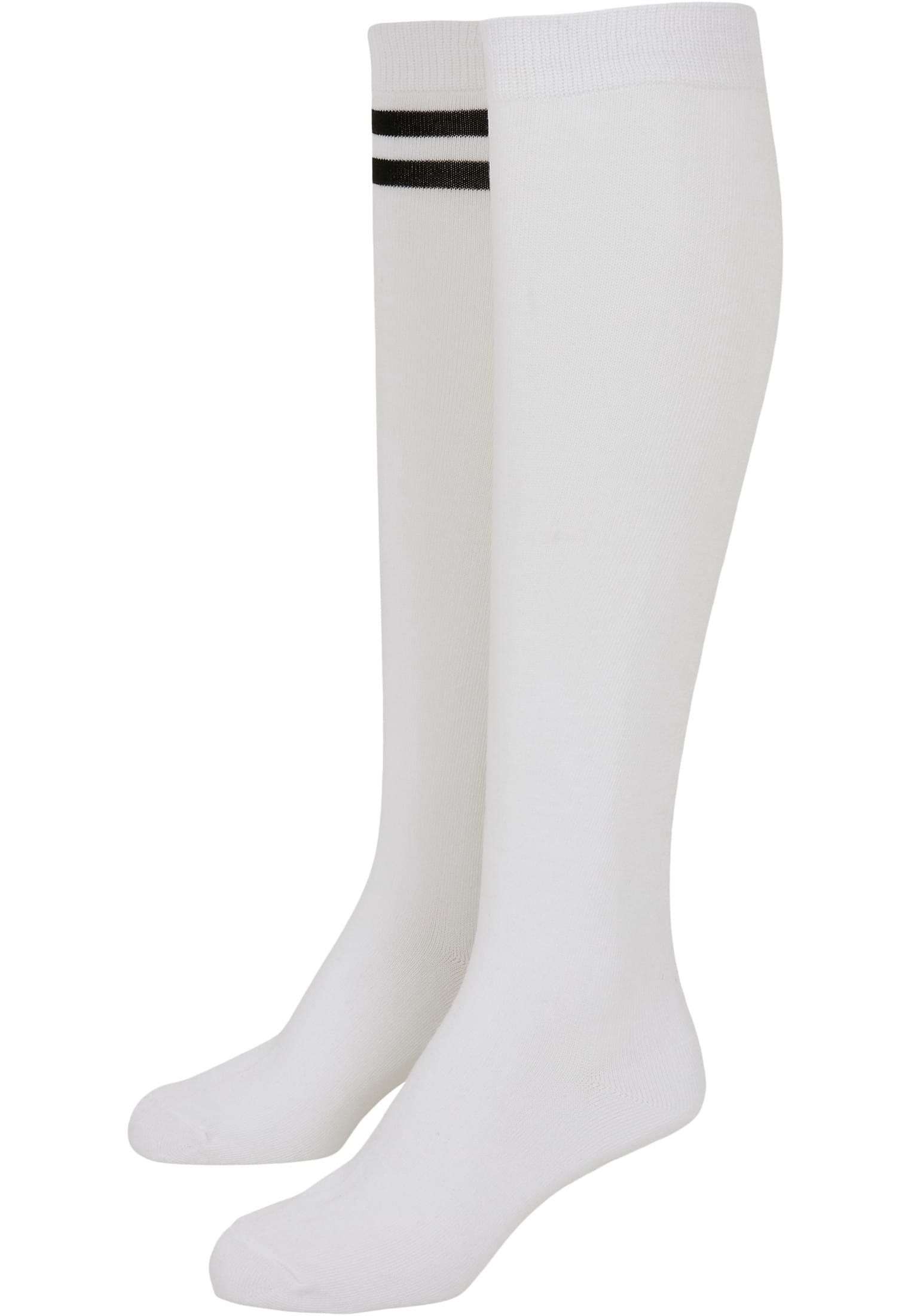 Levně Dámské vysokoškolské ponožky 2-balení bílé