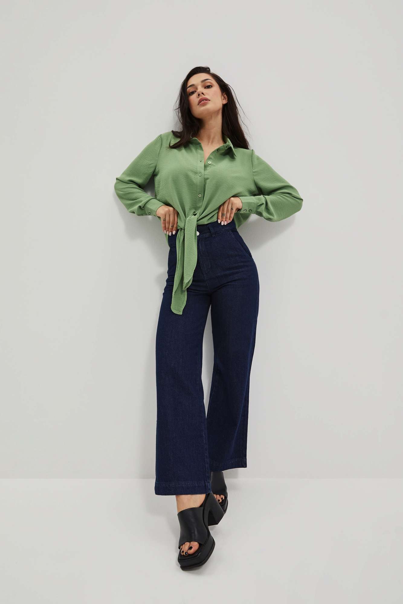 WOMEN'S JEANS L-JE-4006 NAVY