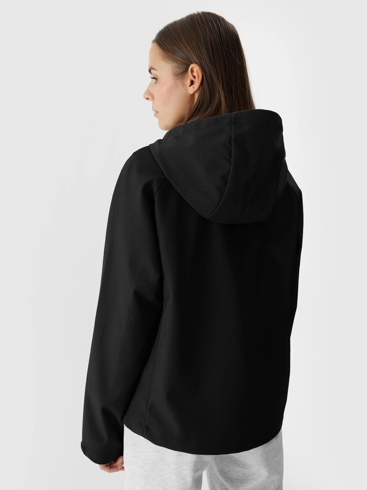 Women's Softshell Windproof Jacket 5000 4F Membrane - Black