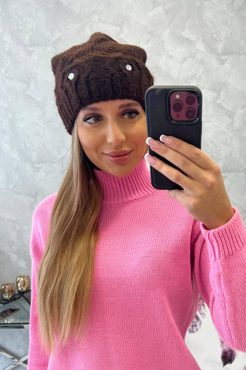 Ladies beanie Ramona K383 brown