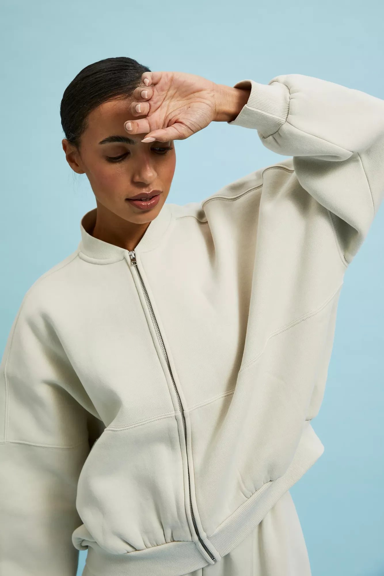 Marisse Women's Sweatshirt L-Bl-4315 L.Beige