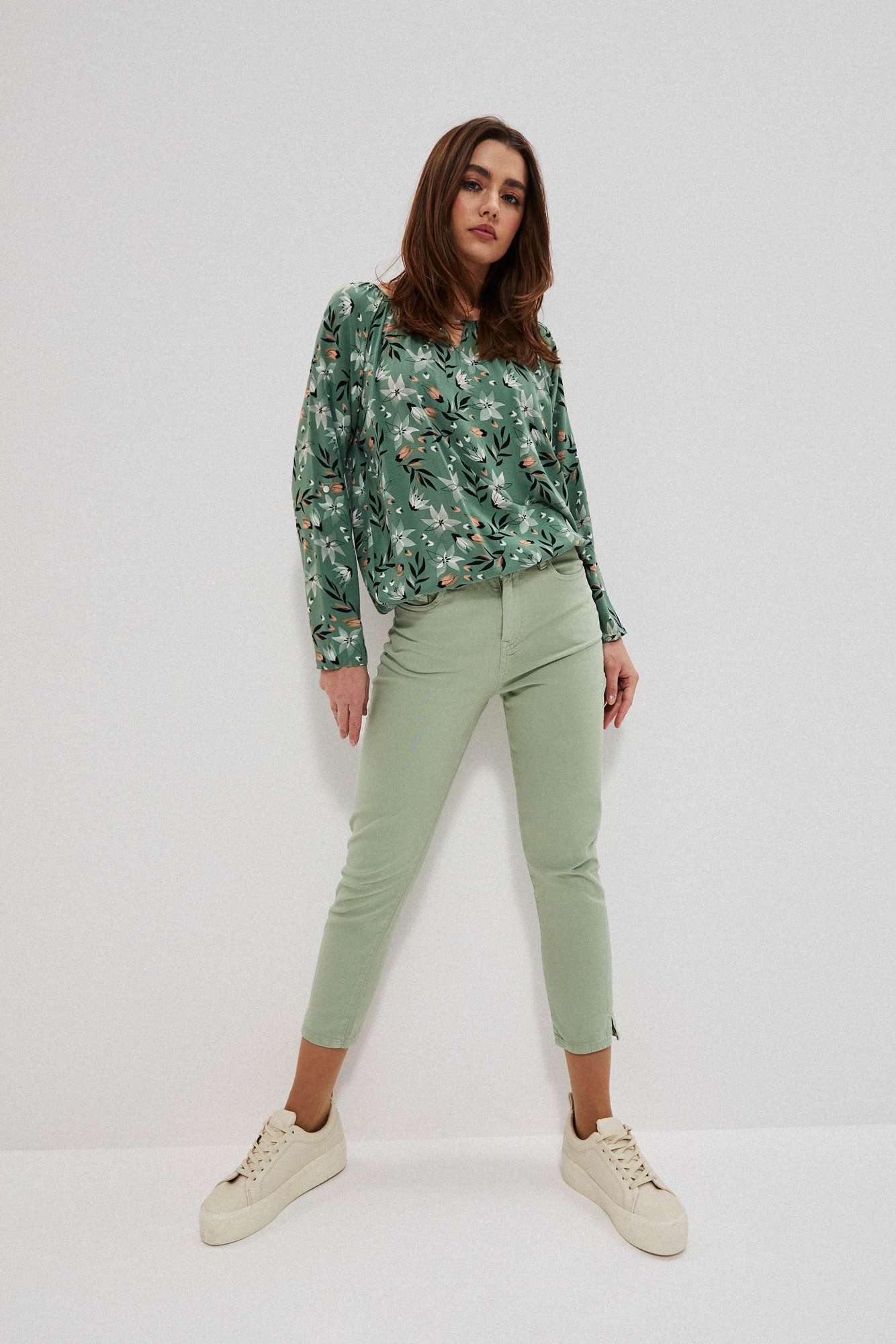 Pantaloni de dama Moodo Monochrome