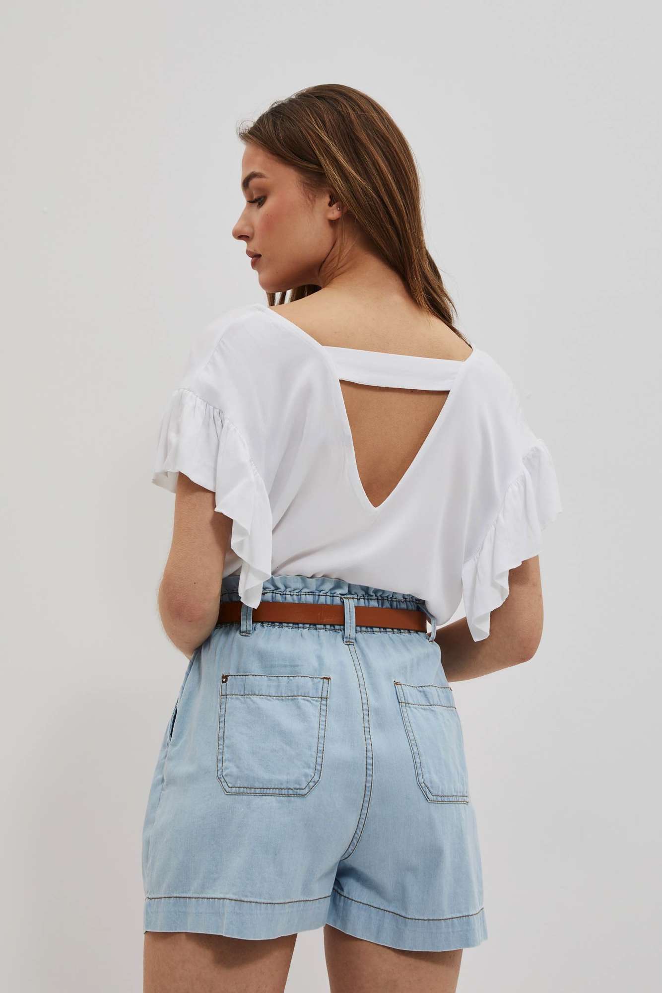 WOMEN'S SHIRT L-KO-4051 WHITE